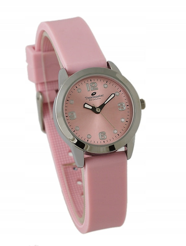 Women's watch on rubber strap pink Timemaster 185/07