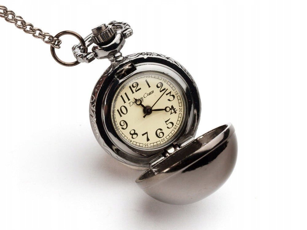 Women's watch pendant on chain quartz movement BALL I (BLACK)
