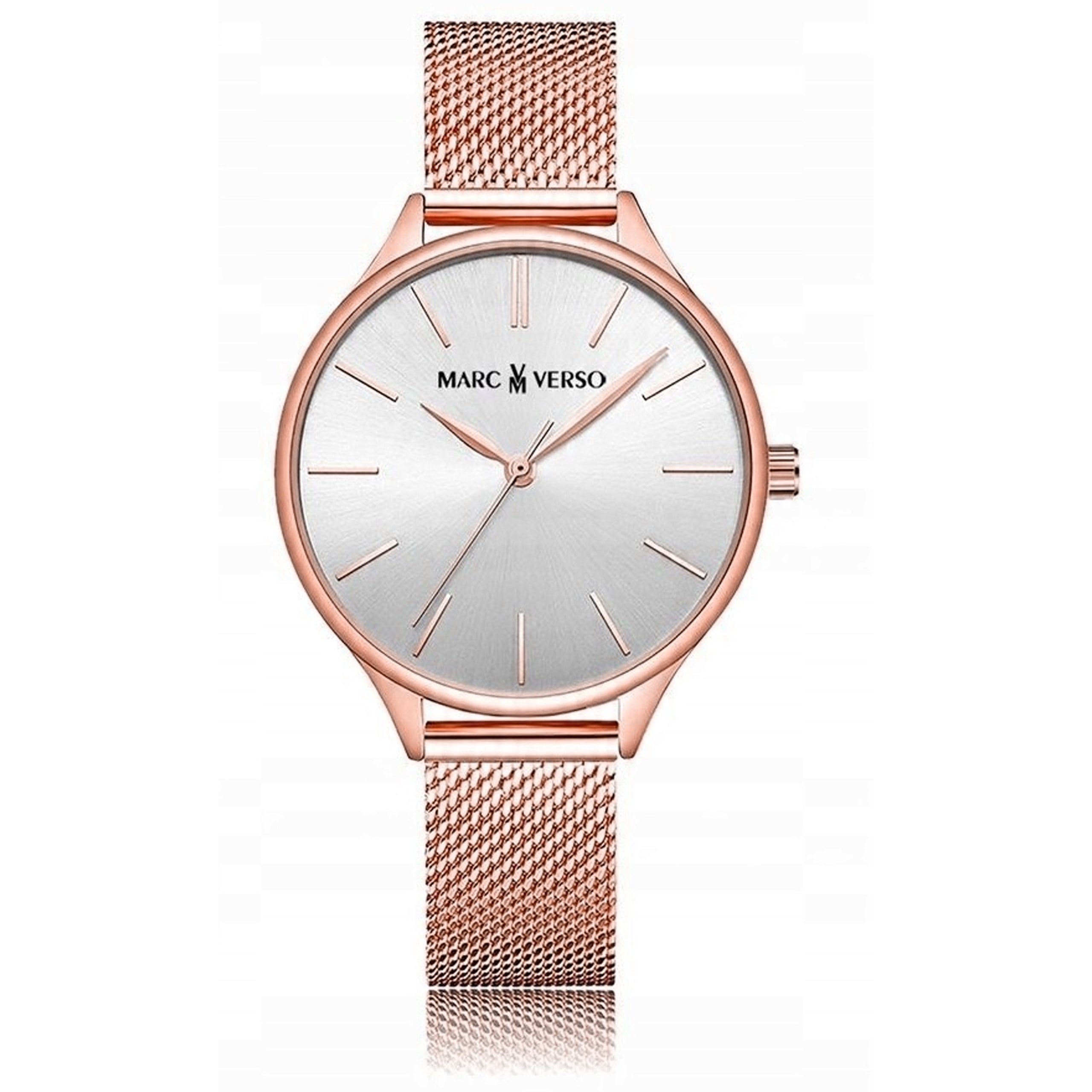 Women's watch pink MARC VERSO modern ROSE GOLD Brand no brand