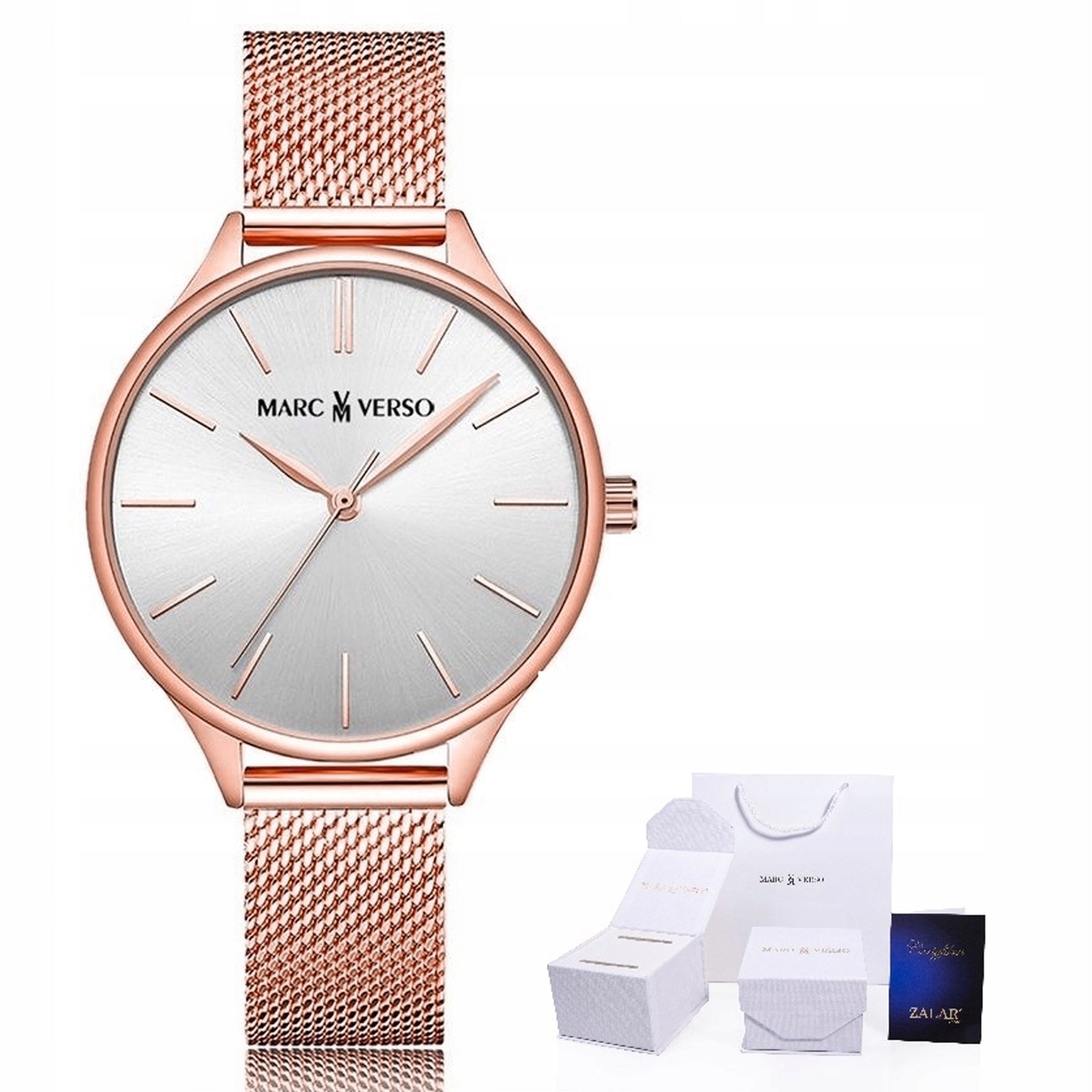 Women's watch pink MARC VERSO modern ROSE GOLD