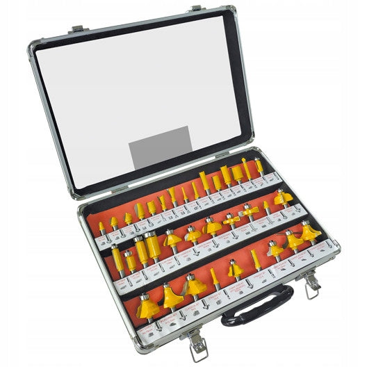 Wood Cutters Set of 35 Elements Tungsten Blades Power supply mains