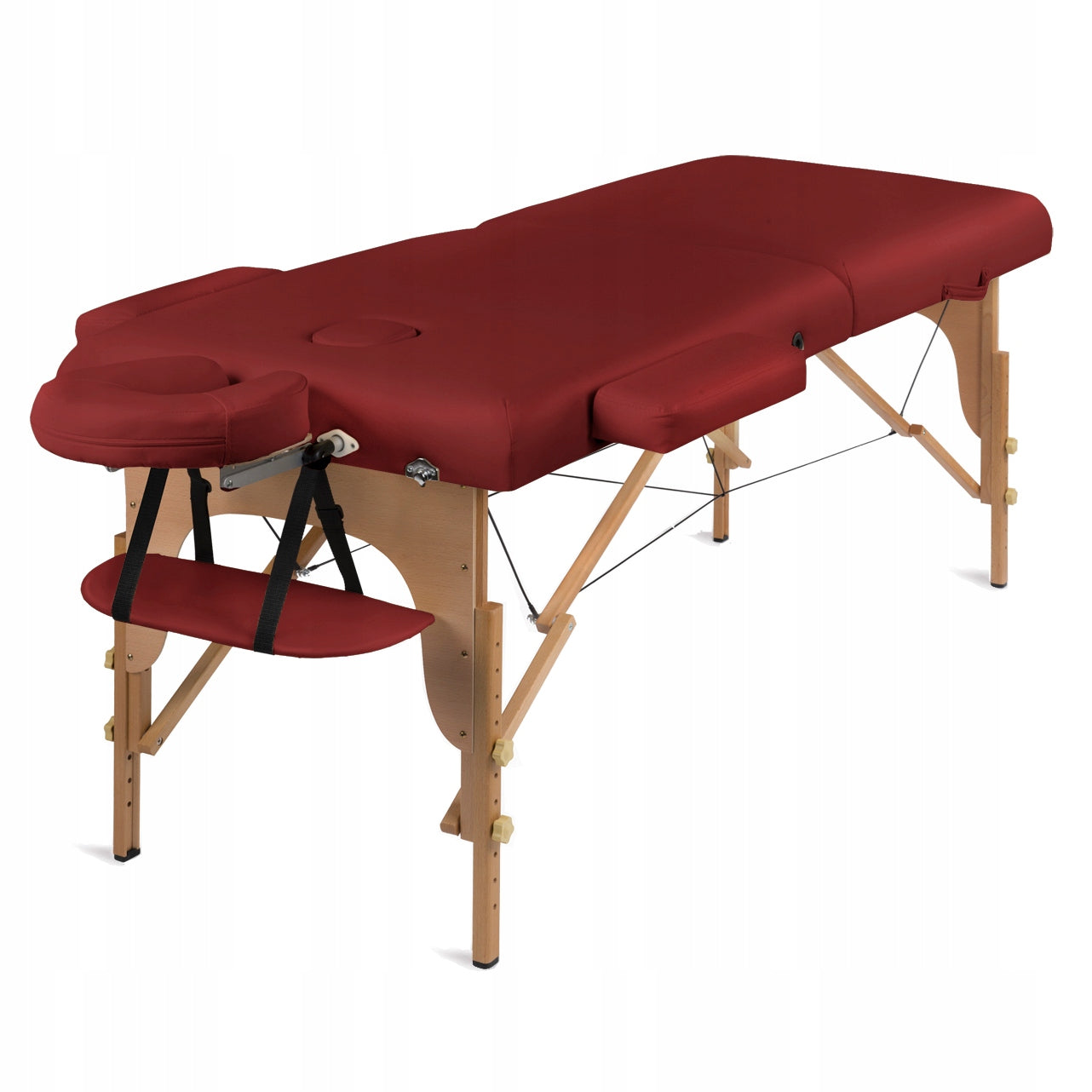 Wood Massage Folding Table Medimas Prosport 2 Deluxe, Red