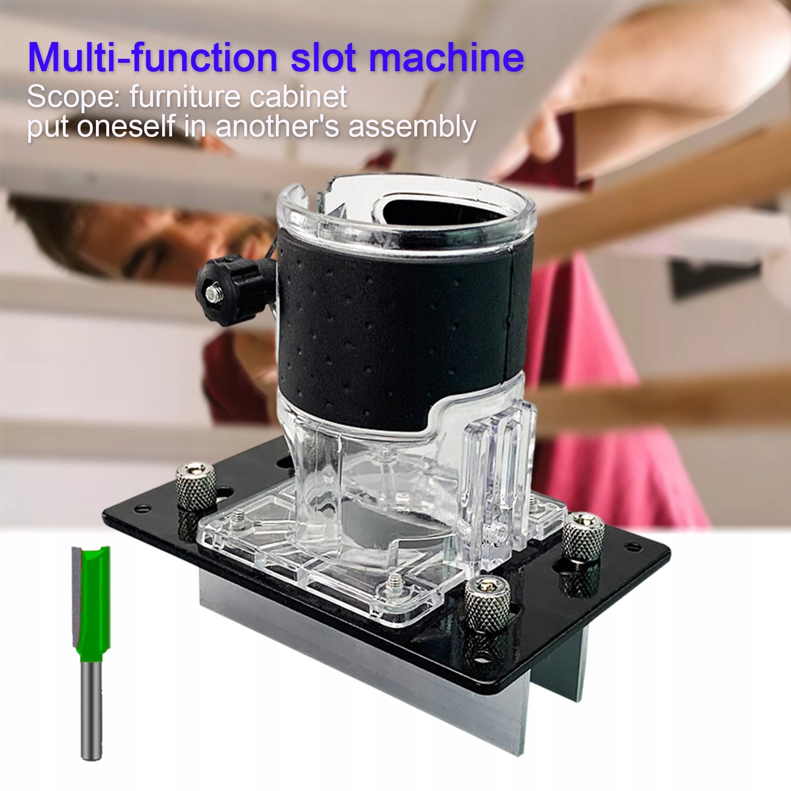 Wood Router Portable Wood Board Carving Cut Notches Tool Cutting ming Black Manufacturer code Evial-60040119