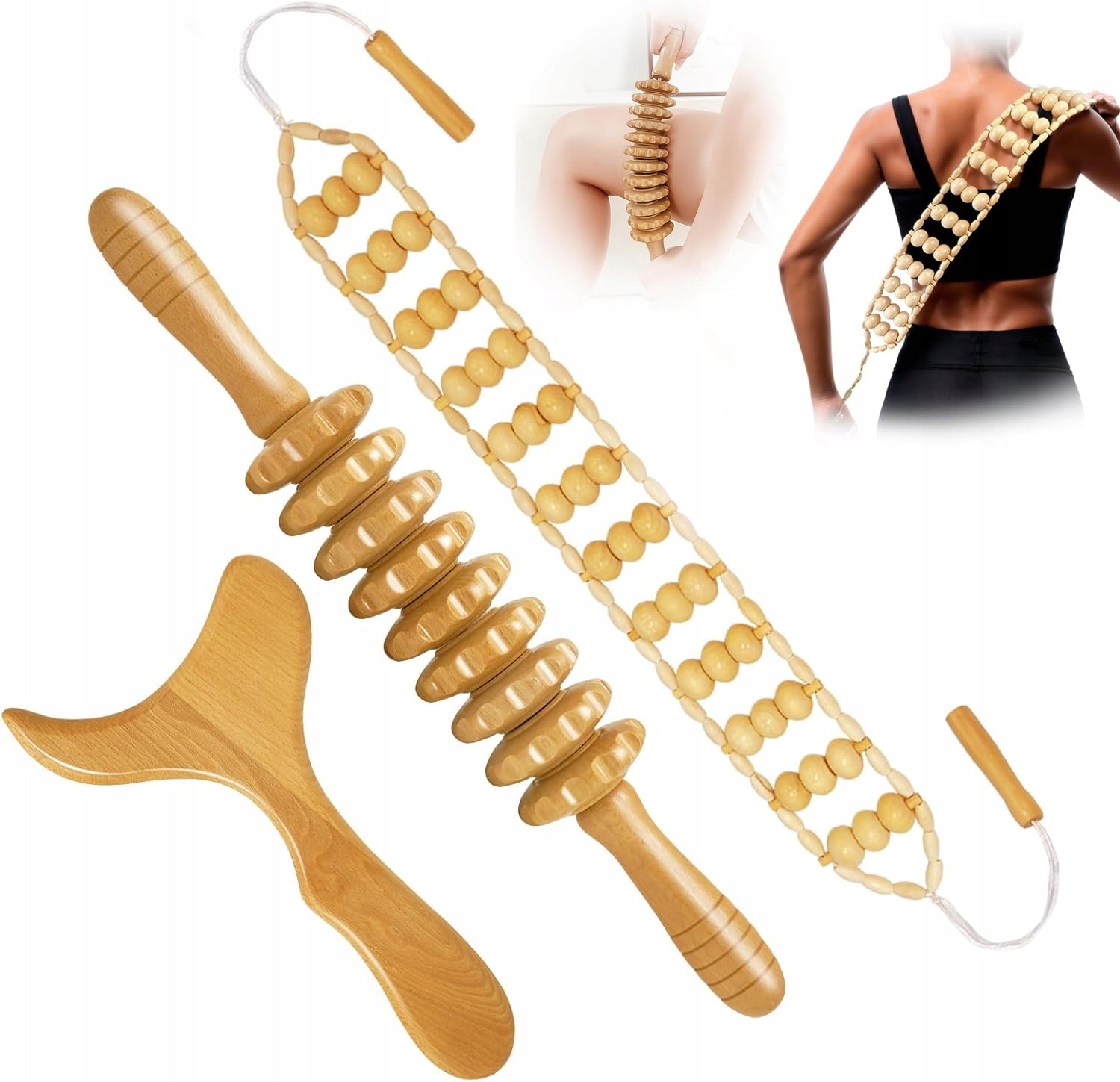 Wood Therapy Massage Tools 6 In 1 Wooden Massager For Shaping