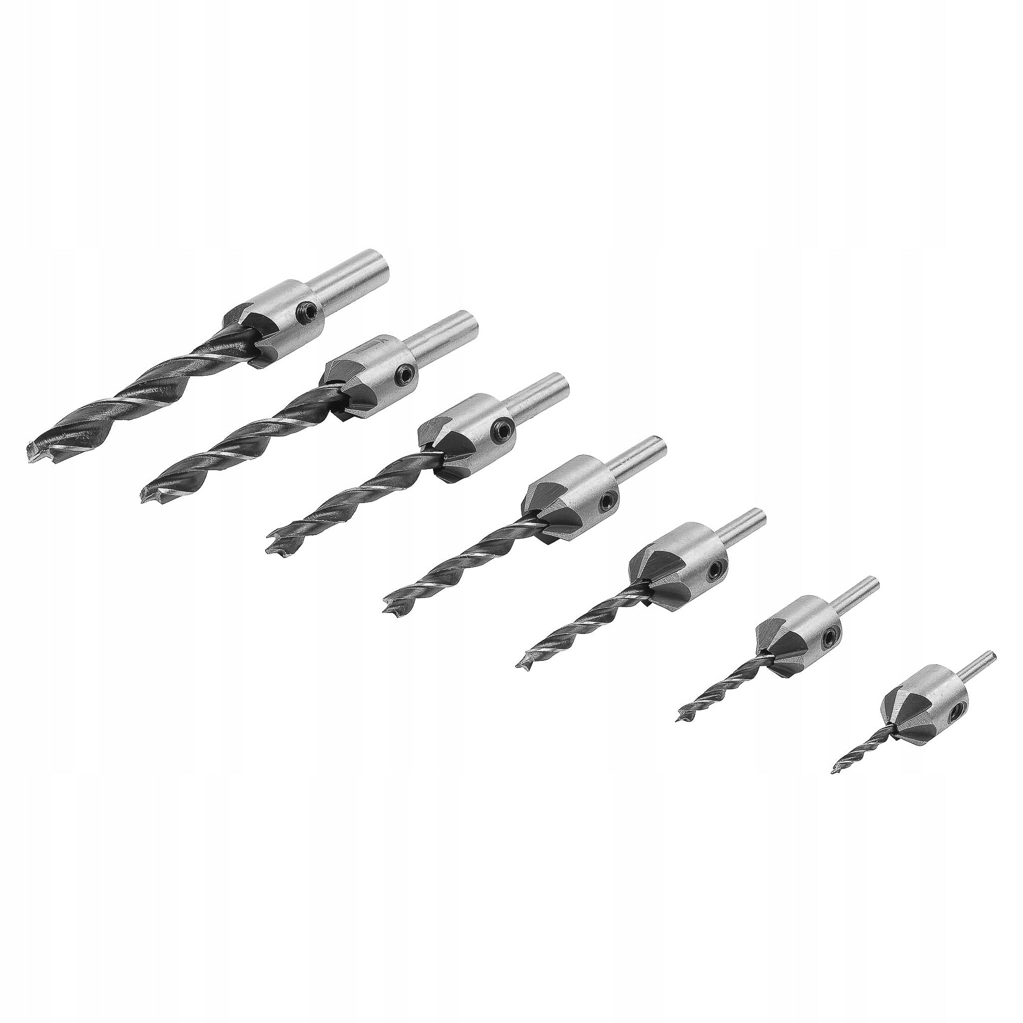 Wood drill bit set with dredge (set of 7) 3-10mm Vorstahl Packaging status original