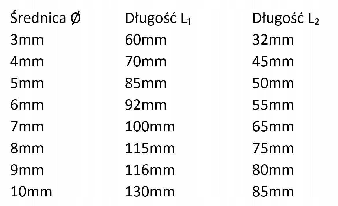 Wood drill bits 3-10mm 8pcs set for boards and beams DREL Manufacturer code CON-XDR-5008
