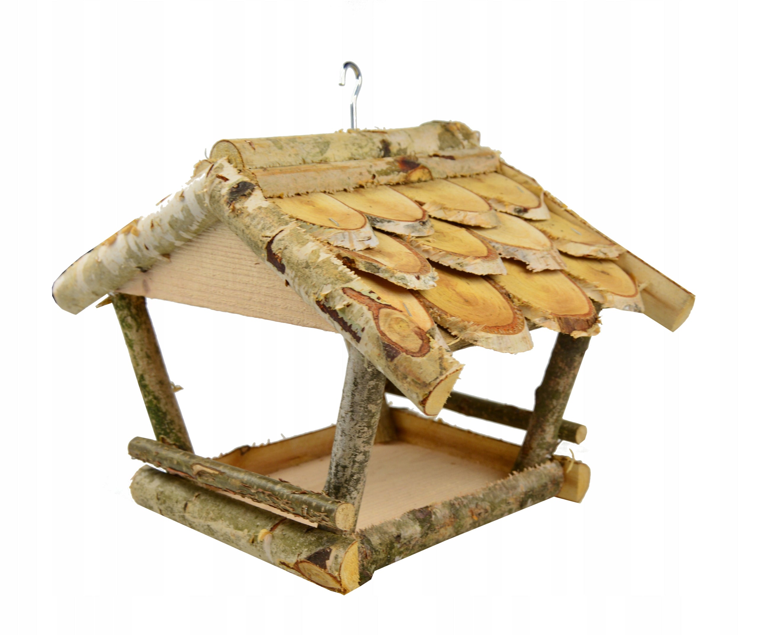 Wooden BIRD FEEDER BIRCH NATURAL Manufacturer no brand