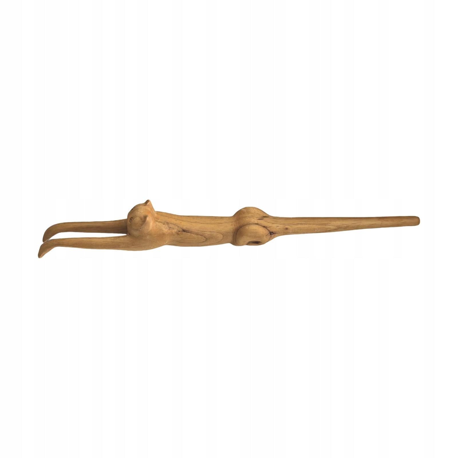 Wooden Back Scratcher Handheld Cat Shape Long Grab Reach, Long Handle