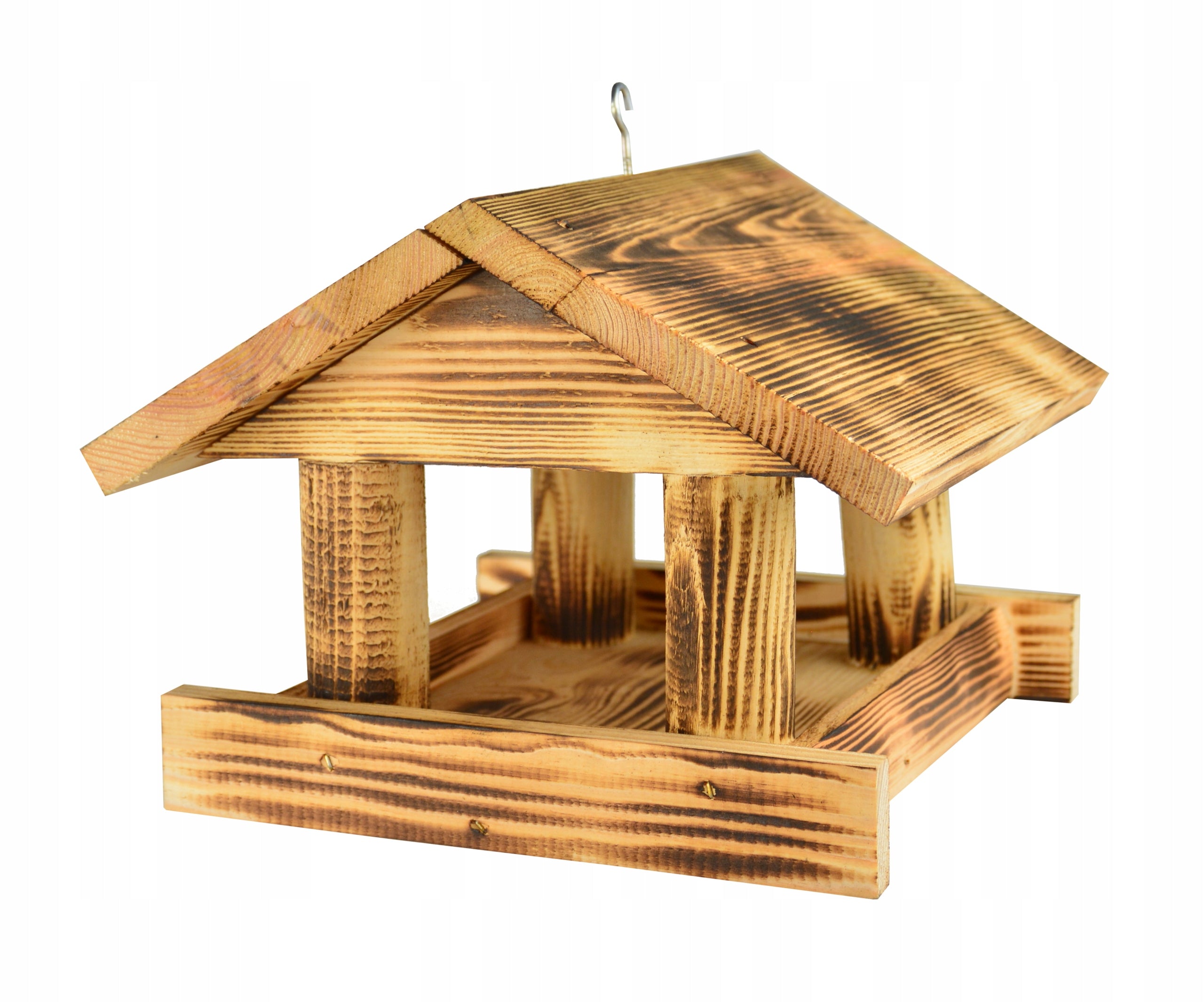 Wooden Bird Feeder SOLID Tanned Type nesting box (feeder)