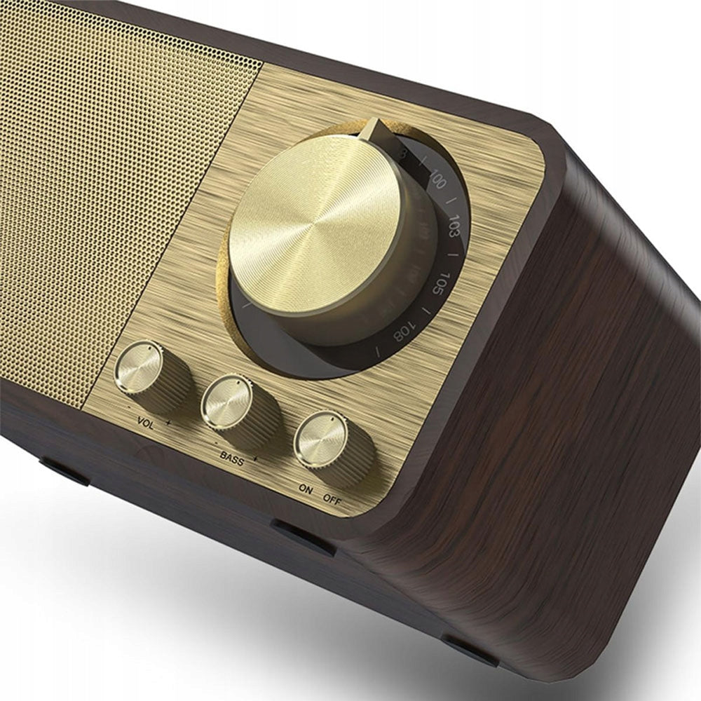 Wooden Bluetooth Speaker Retro AUX/USB/TF Card Portable For Camping Model other