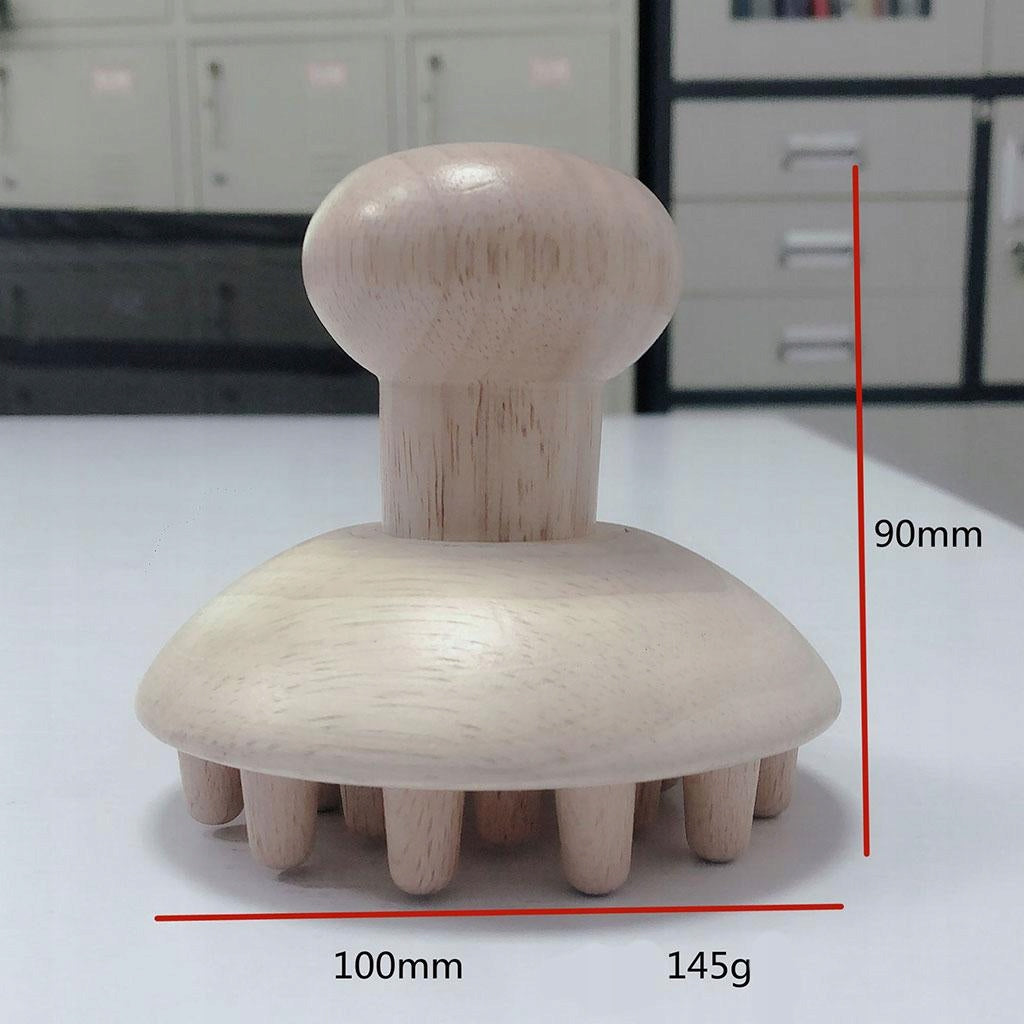 Wooden Body Massage Tool Foot Reflexology Acupuncture Thai Großer Pilz Color other
