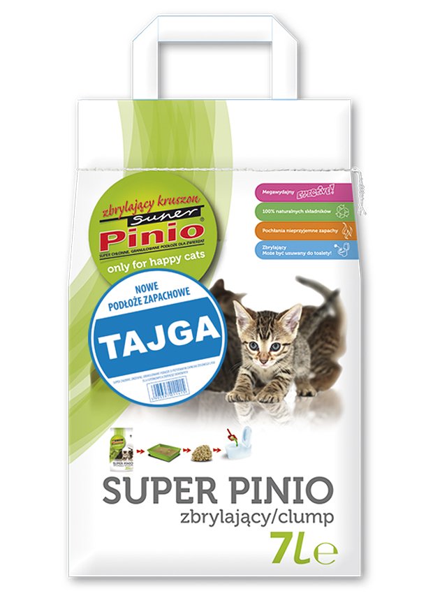 Wooden Cat Litter Zrylating Benek Super Pinio Crush Taiga 7L EAN (GTIN) 5905397013228
