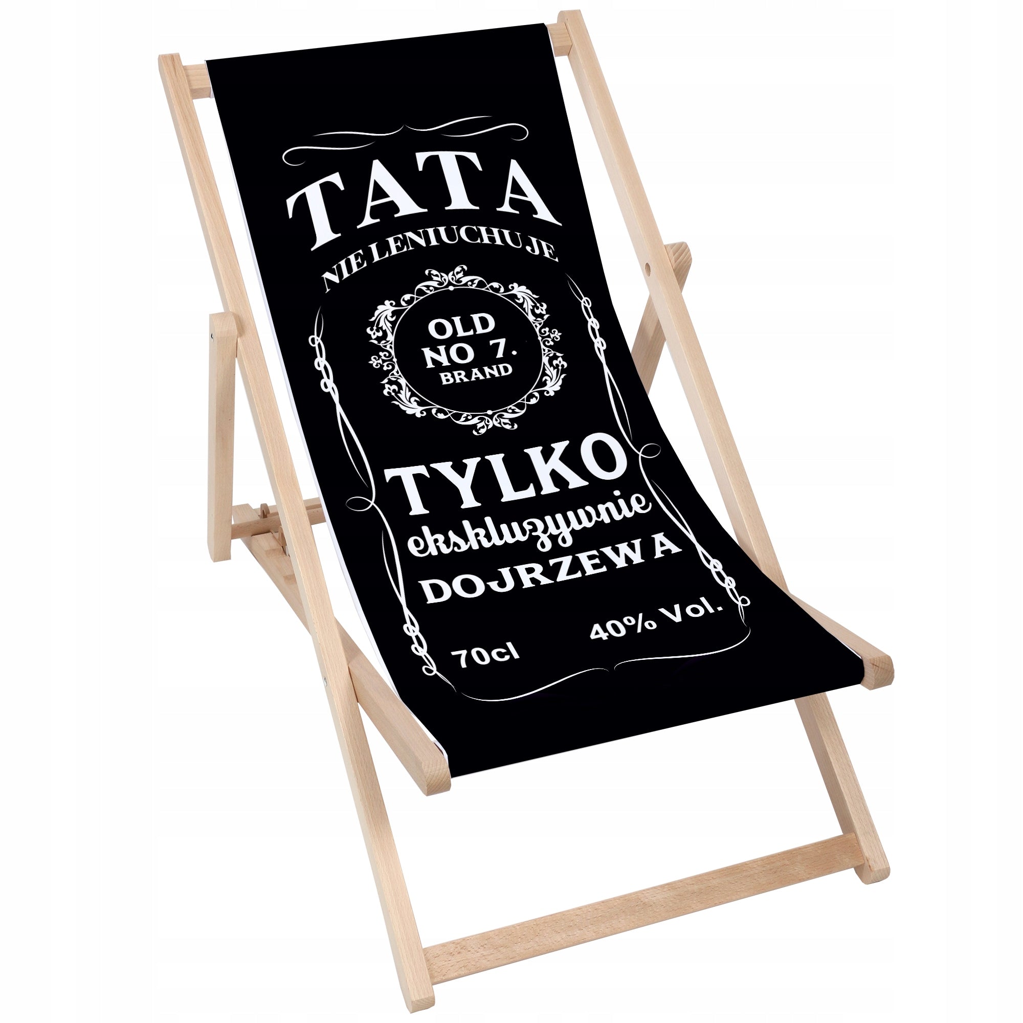 Wooden Deckchair Classic Dad Father's Day Garden Folding Gift