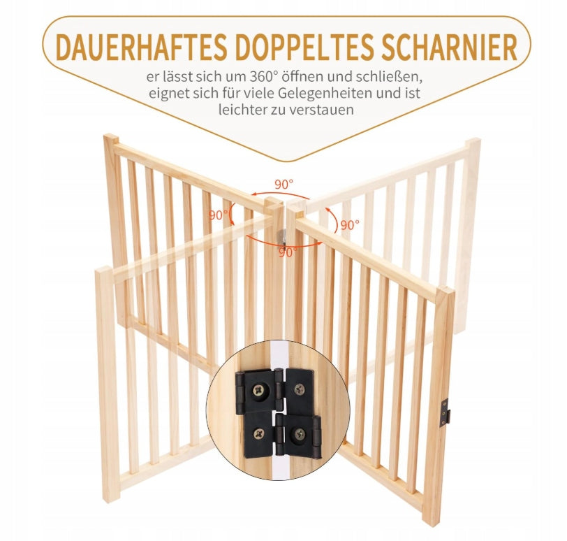 Wooden Dog Goal, Pet Fence, 6-Piece Brand no brand