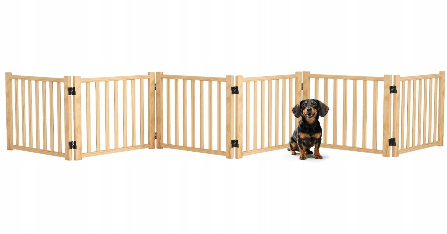 Wooden Dog Goal, Pet Fence, 6-Piece