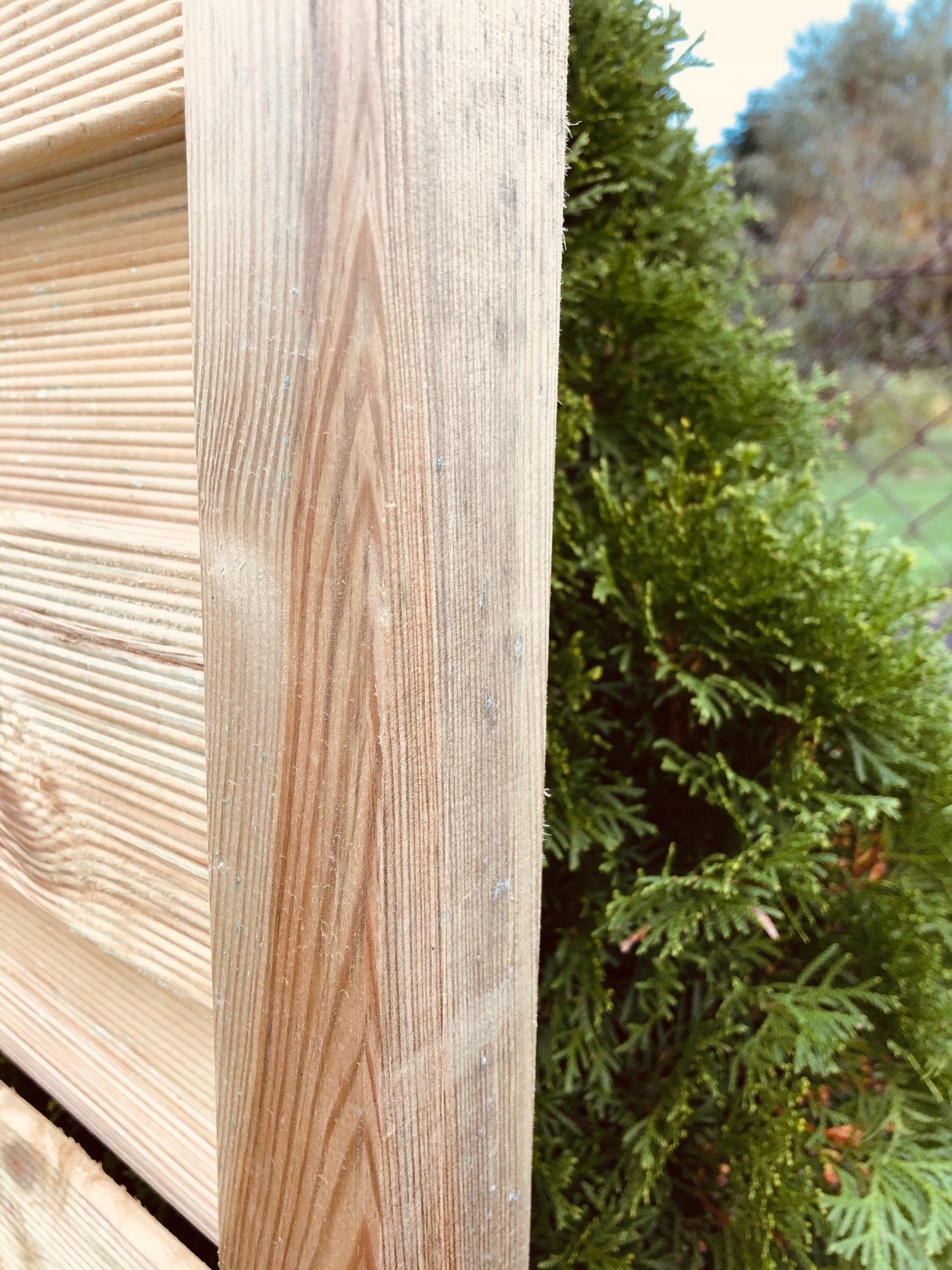 Wooden Fence 180x180 cm Fence Panel Frame 4,4 cm Strong Kind panel