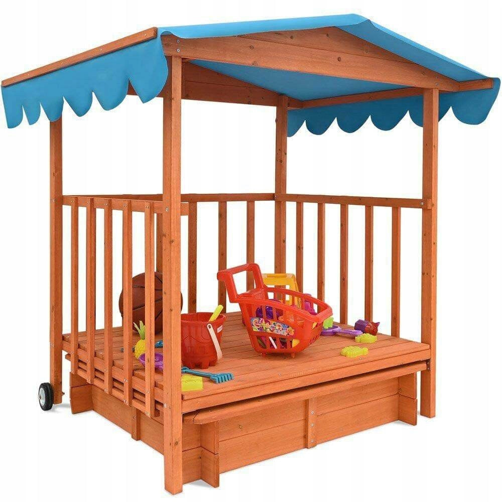 Wooden Garden House for Children 2in1 with Sandbox, Square Toys for Garden Manufacturer code 5999566952616