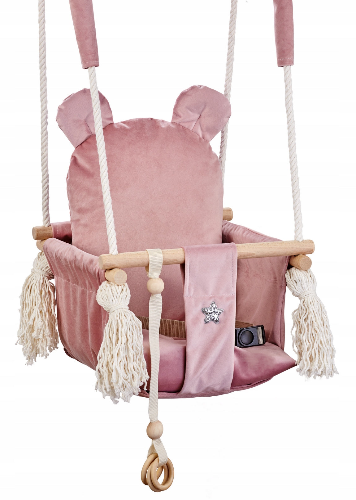 Wooden Garden Swing For Children Bear CE Brand LoveGifts