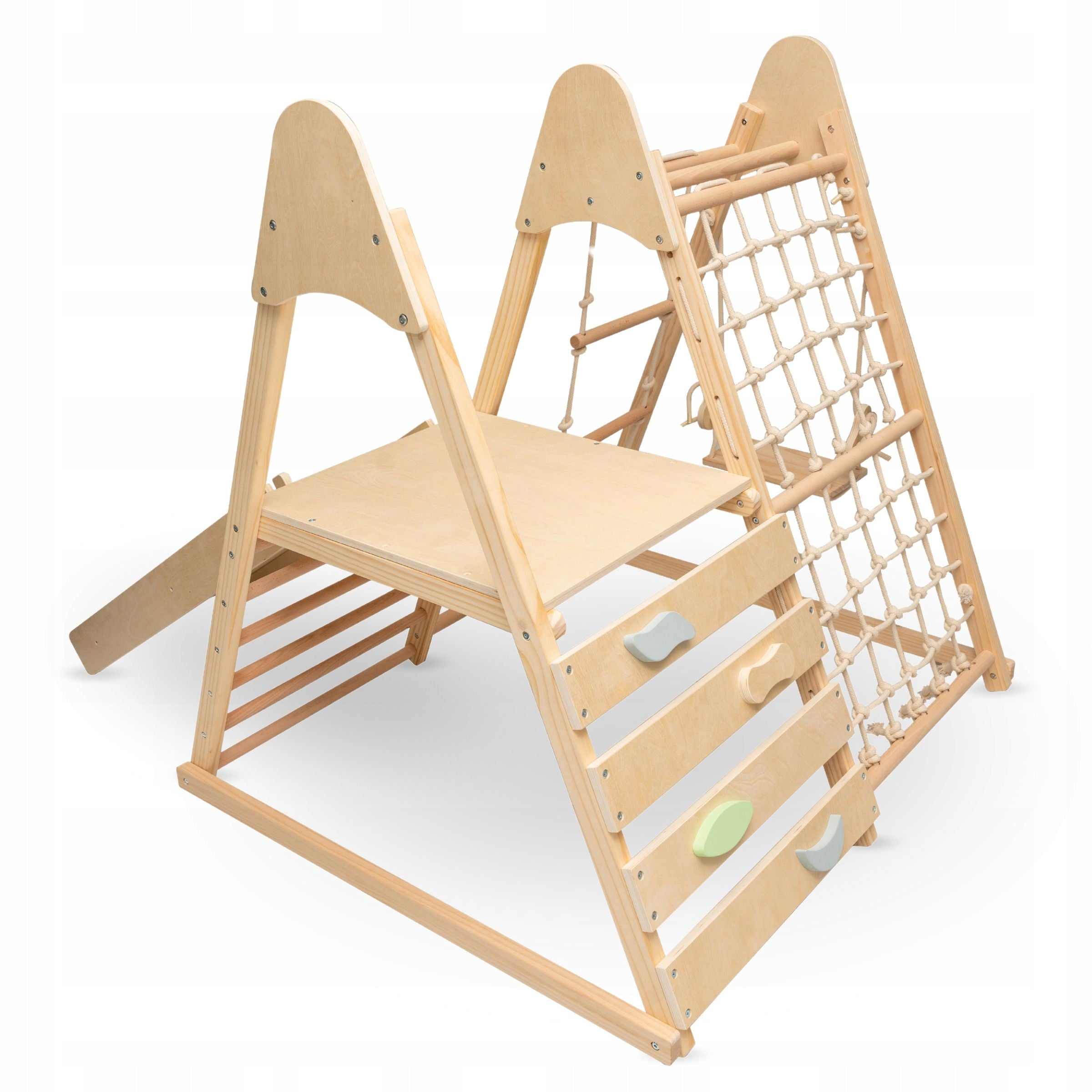 Wooden Home Square Toys XL 5in1 Climbing Swing Slide Ladder Kind wooden