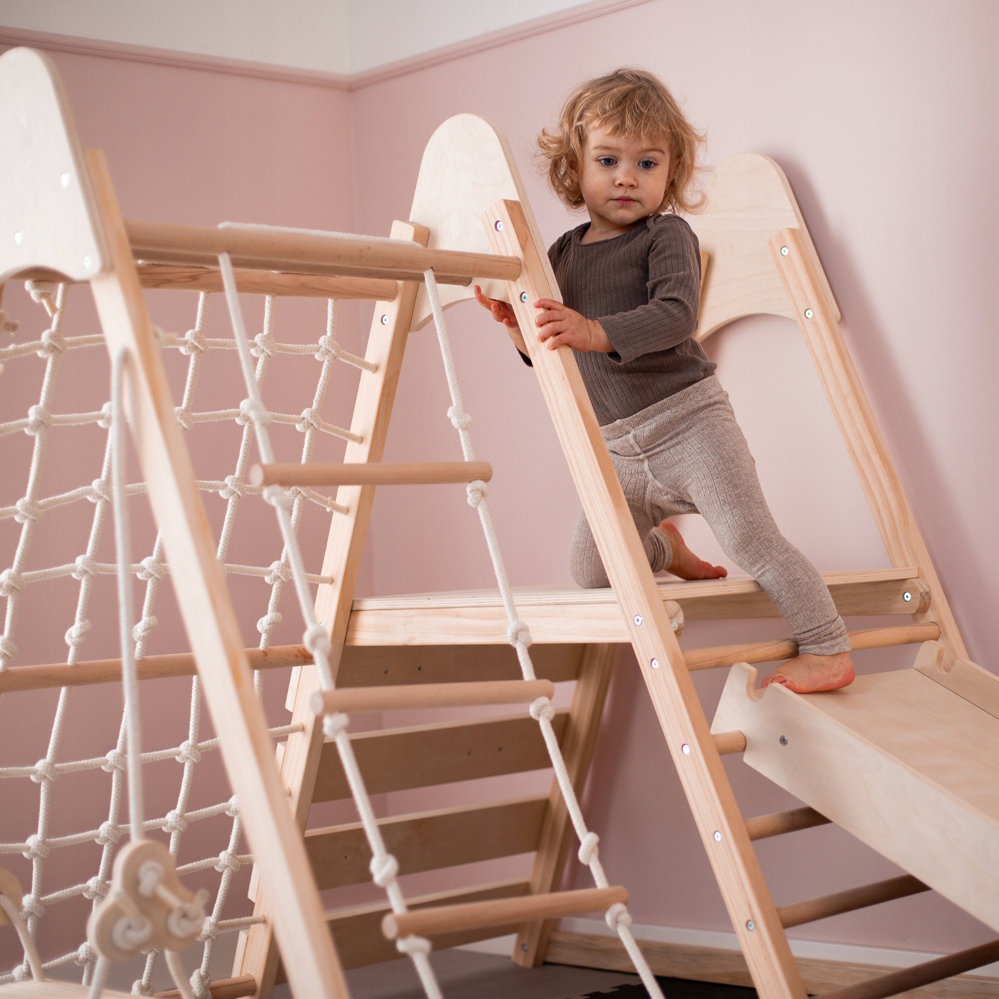 Wooden Home Square Toys XL 5in1 Climbing Swing Slide Ladder Manufacturer code MAM203 CLIMBER
