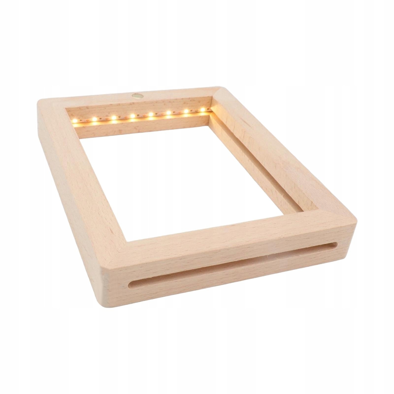 Wooden Photo Frame Adjustable Night Light Brand no brand