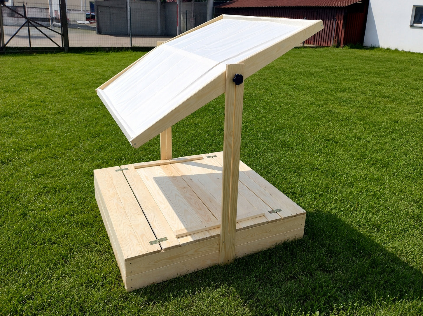 Wooden Sandbox Closed with Canopy 120 cm – Polish Manufacturer Bączek Kid's age 0+
