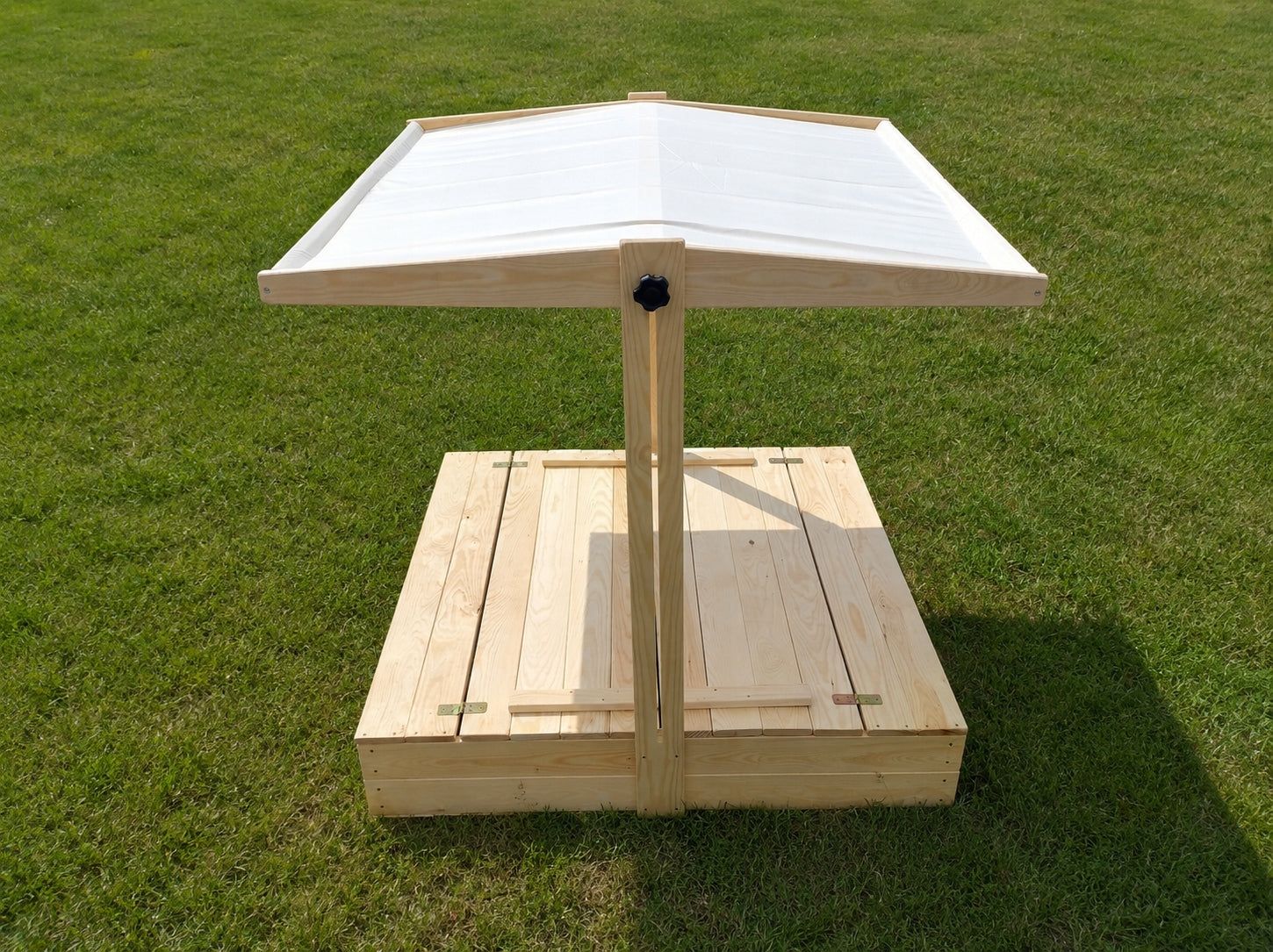 Wooden Sandbox Closed with Canopy 120 cm – Polish Manufacturer Bączek Length 120 cm