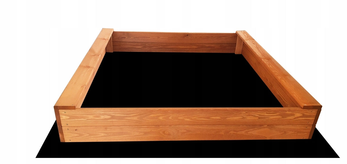 Wooden Sandbox Impregnated SLIM 120 FREEBIE for Children Color yellow