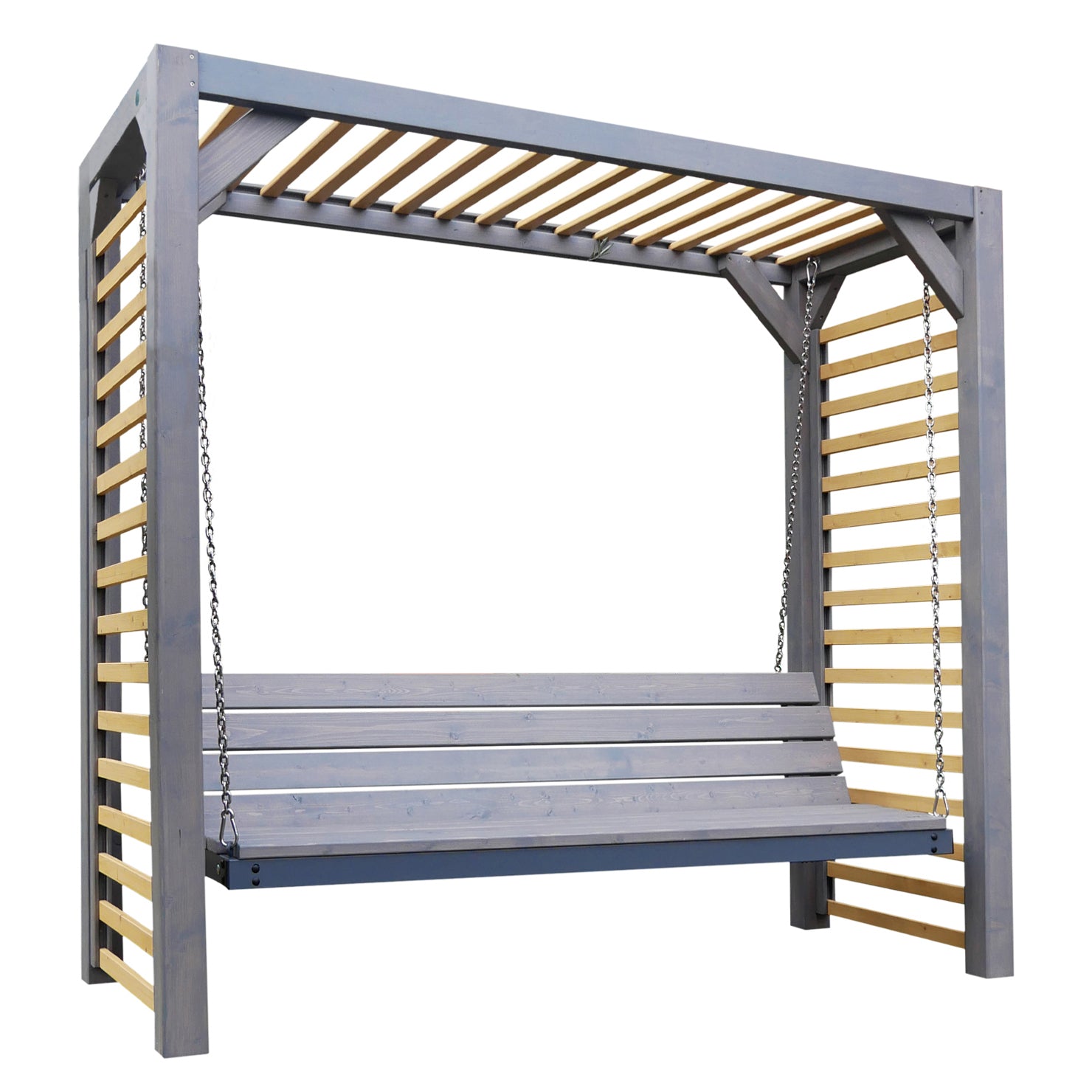 Wooden Swing Rocking Crema with Bed Function – Comfort and Relaxation in One Kind freestanding