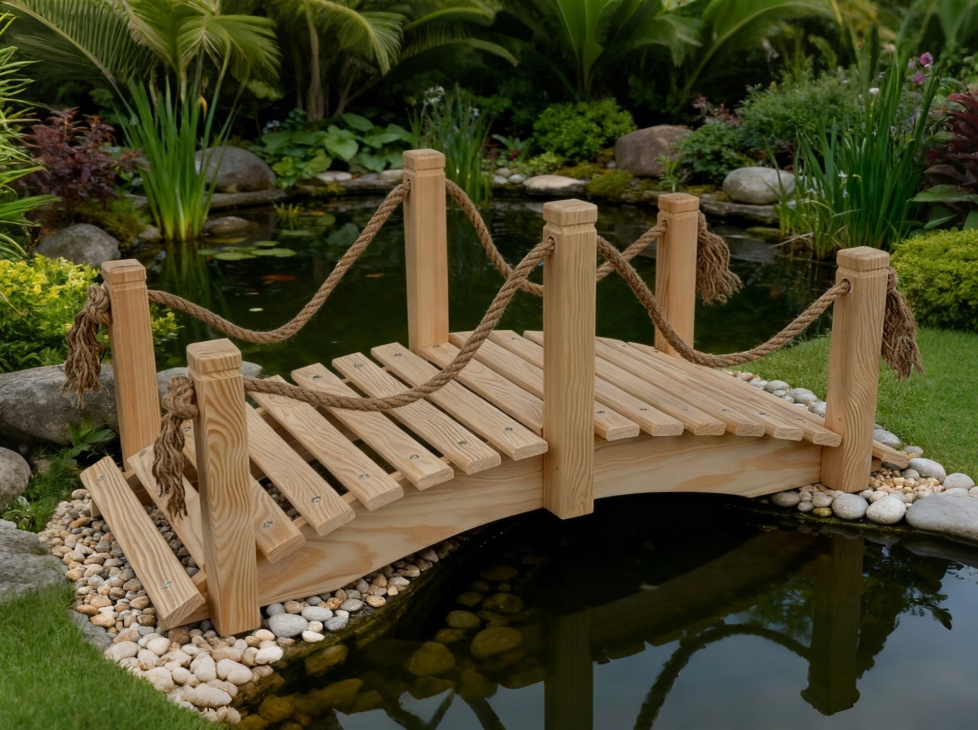 Wooden bridge 120cm Manufacturer code Mostek ogrodowy dekoracyjny