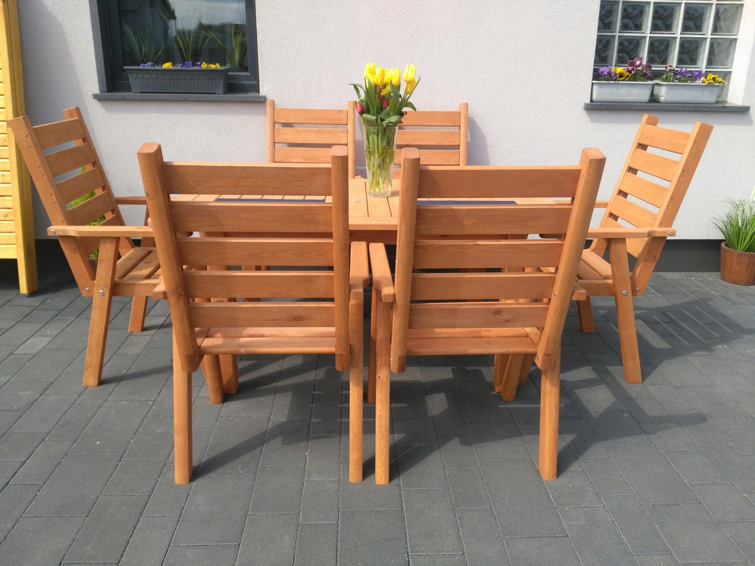 Wooden garden furniture, patio furniture set, garden furniture set Number of items in the set 7