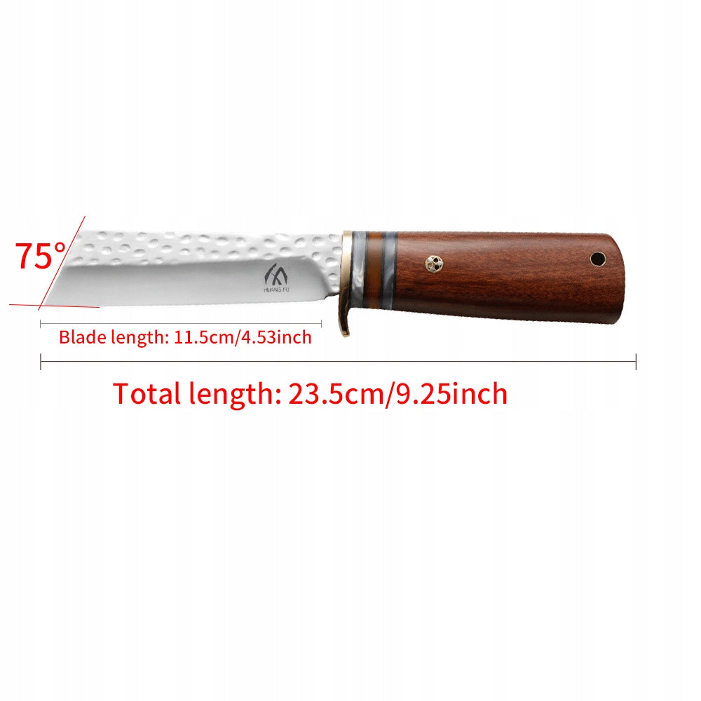 Wooden handled survival tactical knife, outdoor knife, perfect men's gift Packaging status original