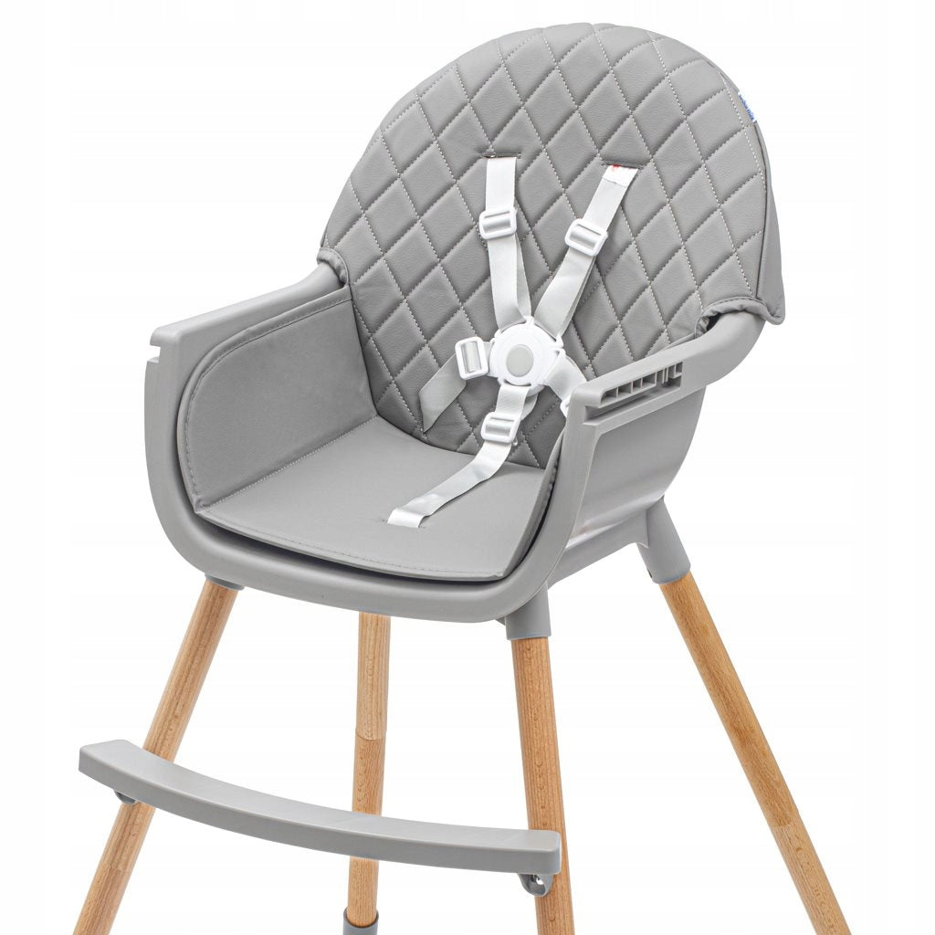 Wooden high chair Baby Mix Freja wooden dark grey Packaging status original