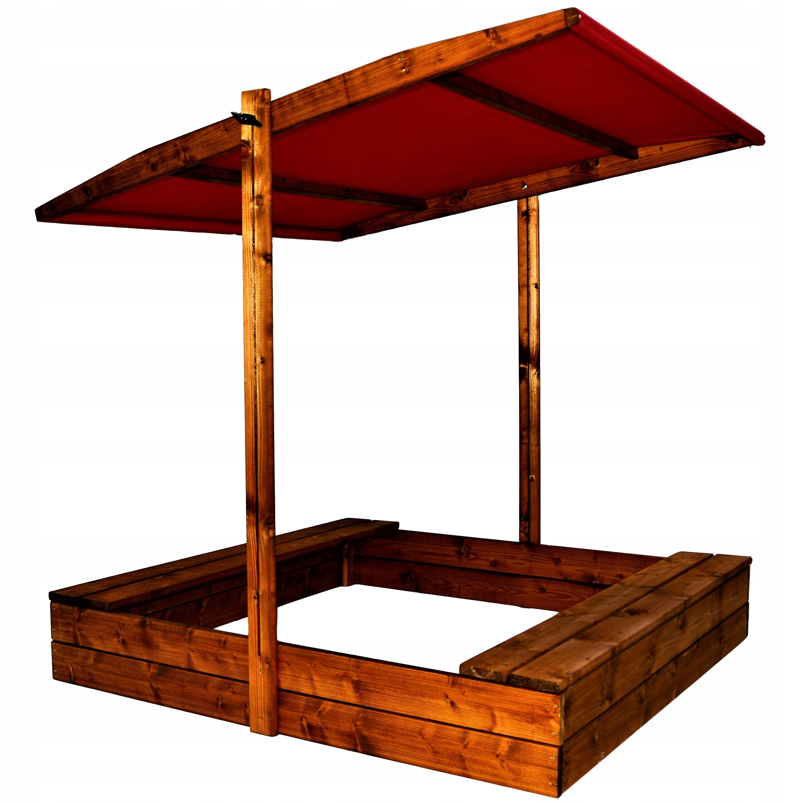 Wooden sandbox 120x120 with canopy EKO Brand Cisana