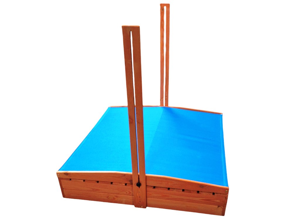 Wooden sandbox with canopy and benches closed 120x120 cm SP0837 Manufacturer code PZ-1zD