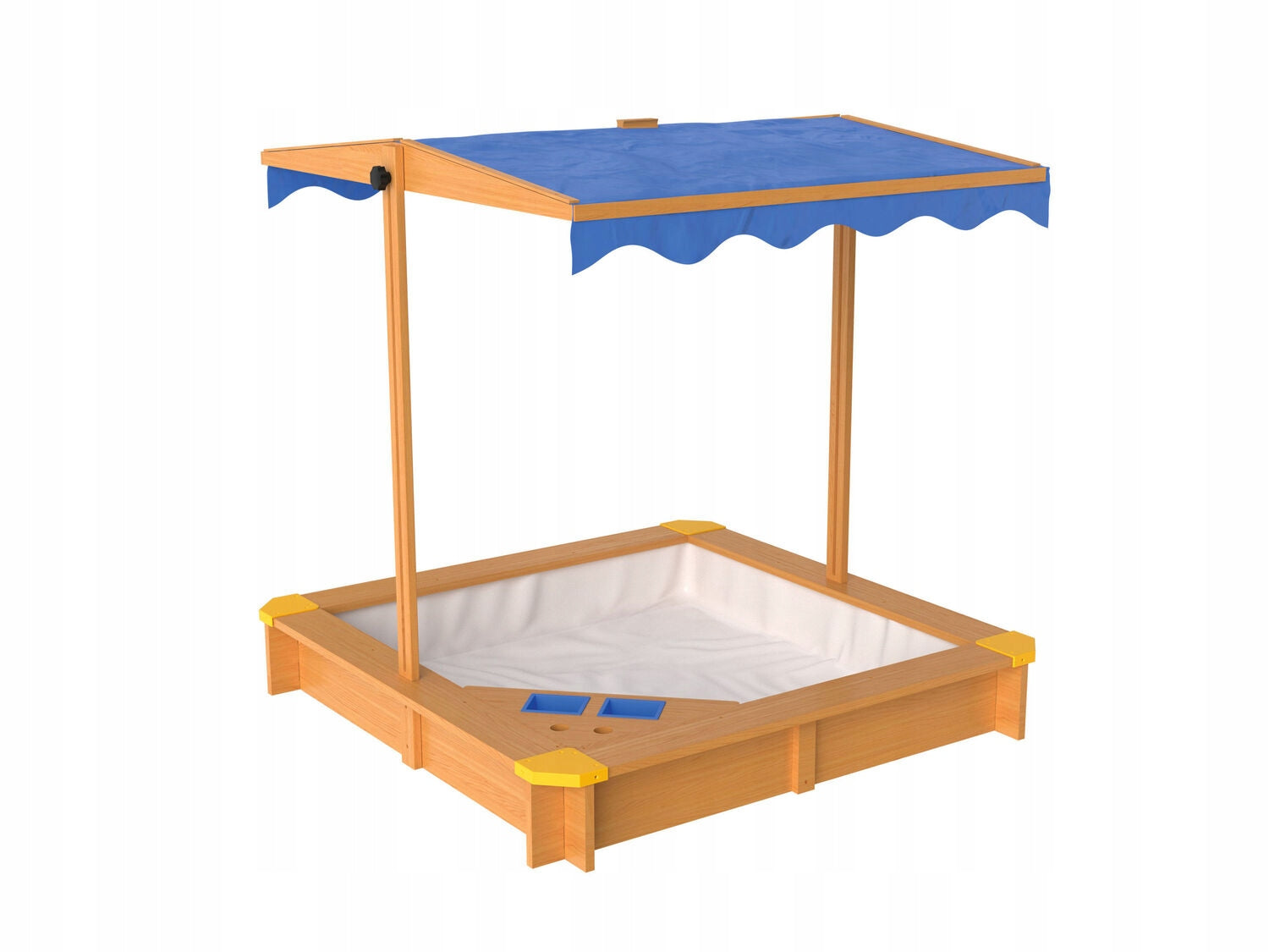 Wooden sandbox with roof Kind wooden