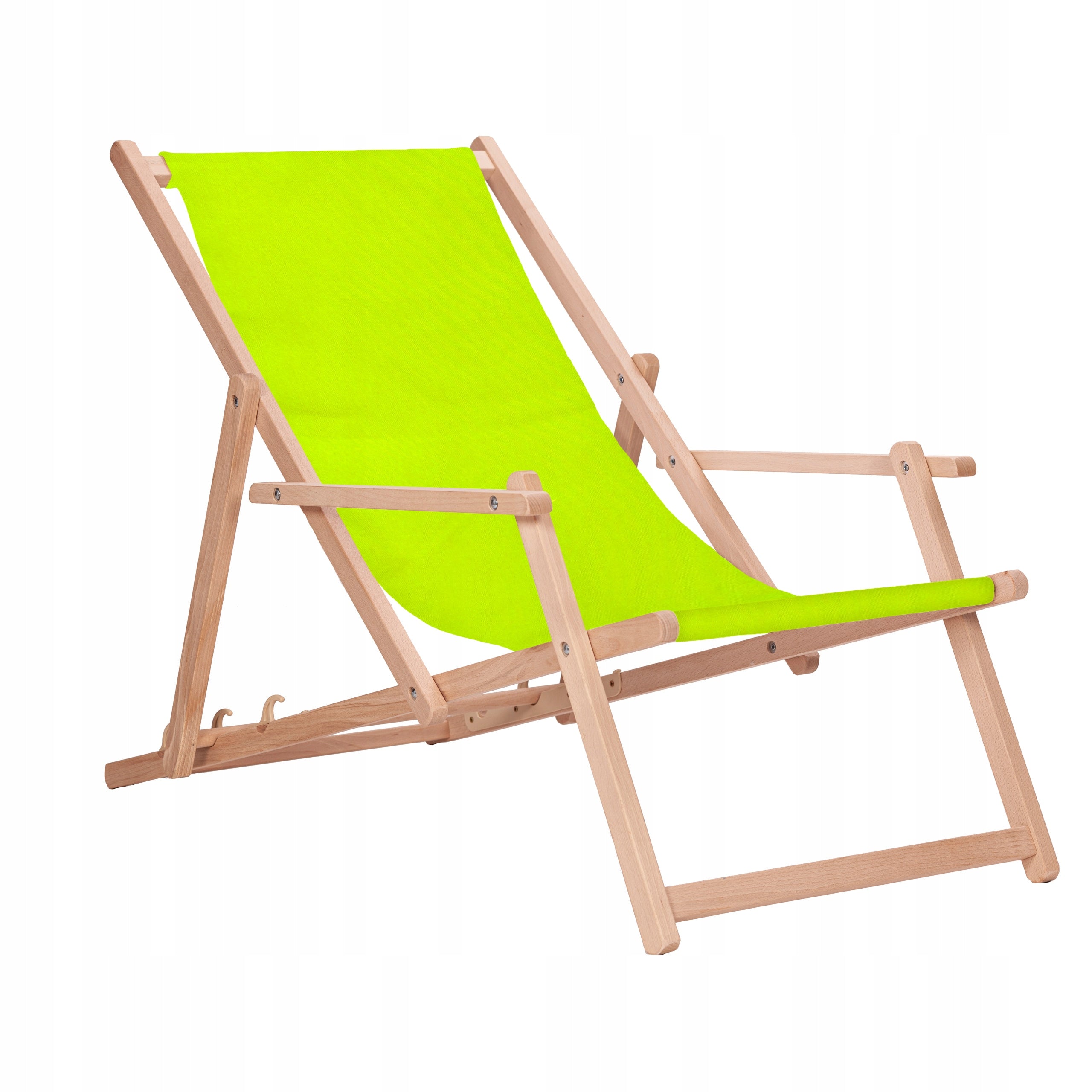 Wooden sun lounger with garden armrests San-Drew TP29 Kind sunbed