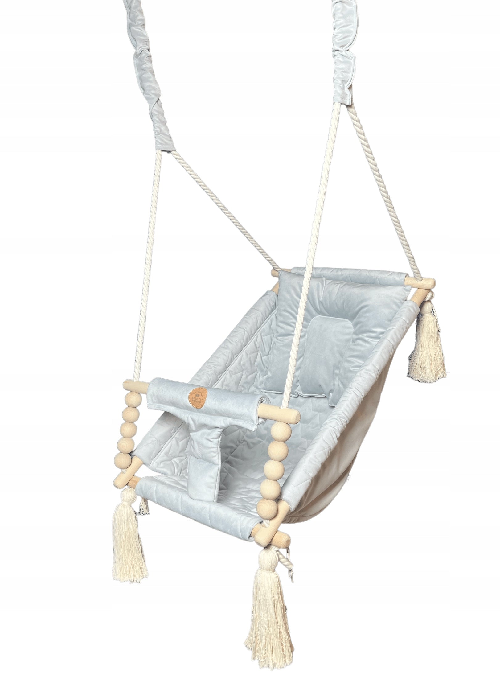Wooden swing 3in1 - lounger, rocker - grey