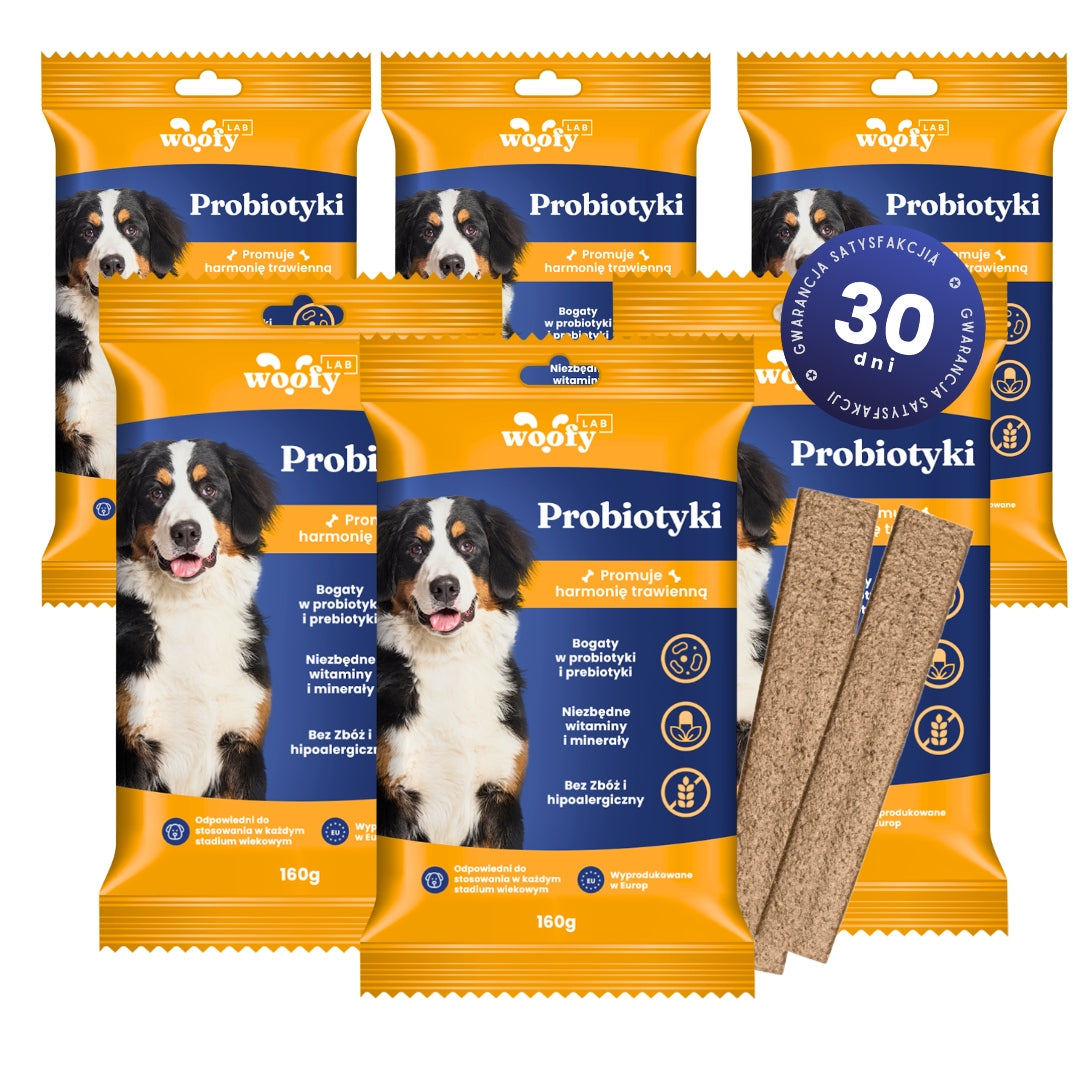 Woofy Lab Dogs Probiotic – Hypoallergenic Digestive Supplement – 6 Packs