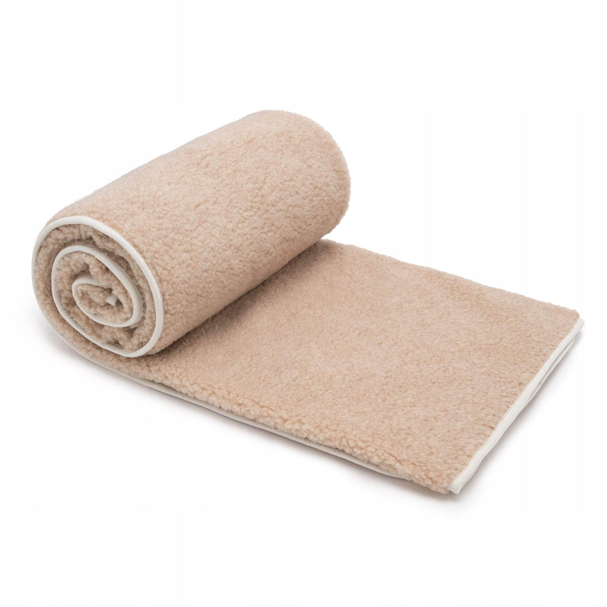 Wool Blanket Merinos Australian 100% Wool Beige Lamb Warm 220x200 Manufacturer code innaeeger323