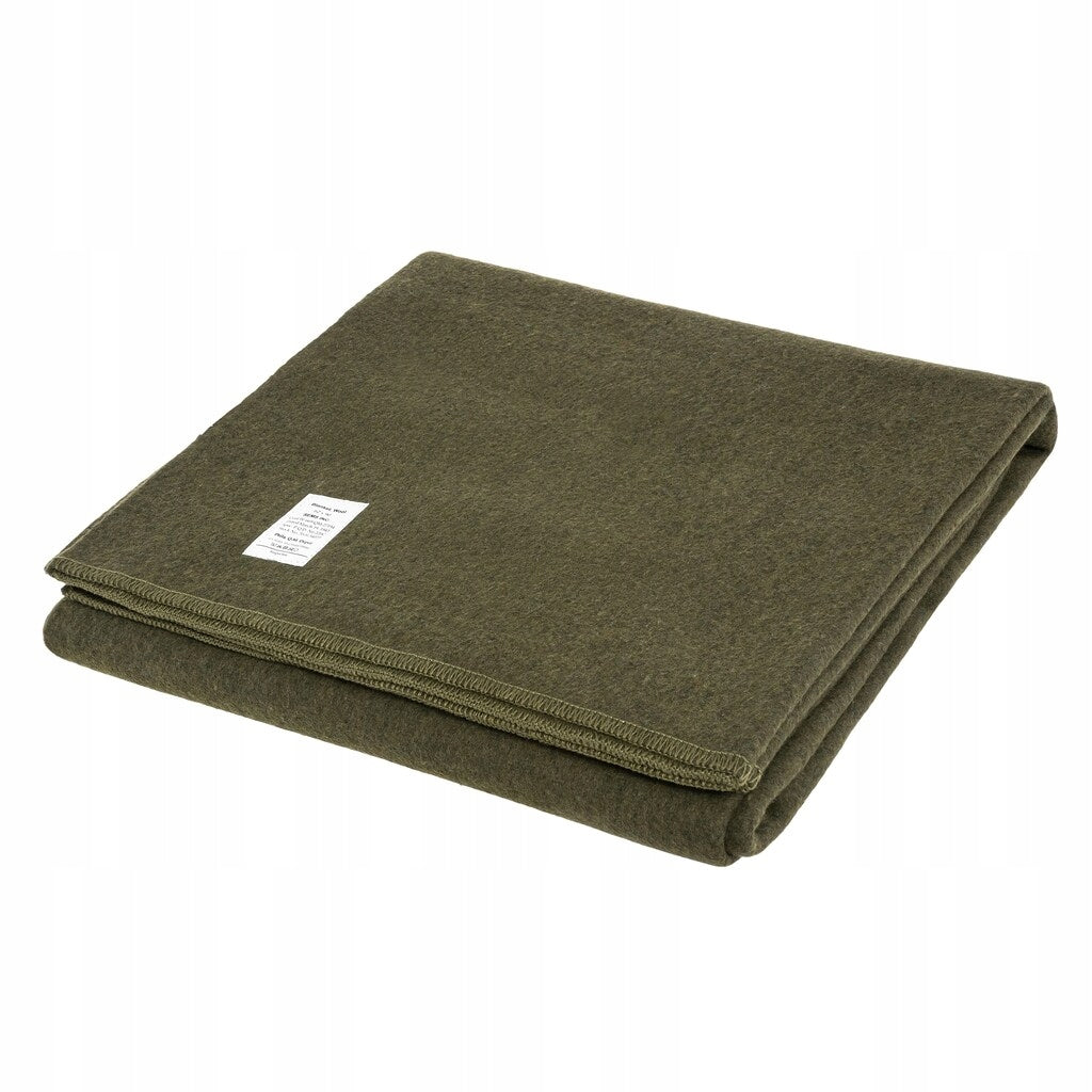 Wool blanket Mil-Tec US 225 x 165 cm - Green