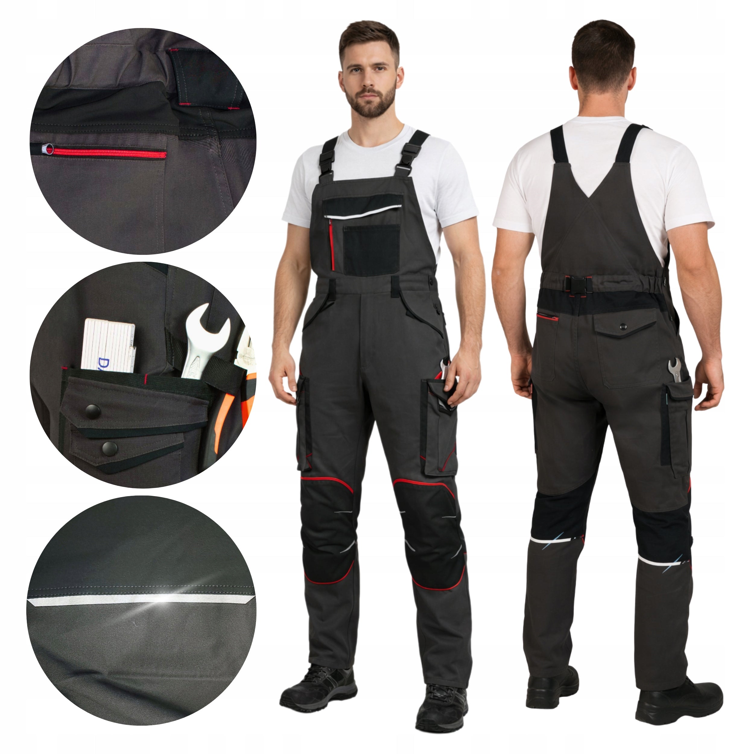 Work Pants Gardeners Men's Protective Elastic Stretch Strong
