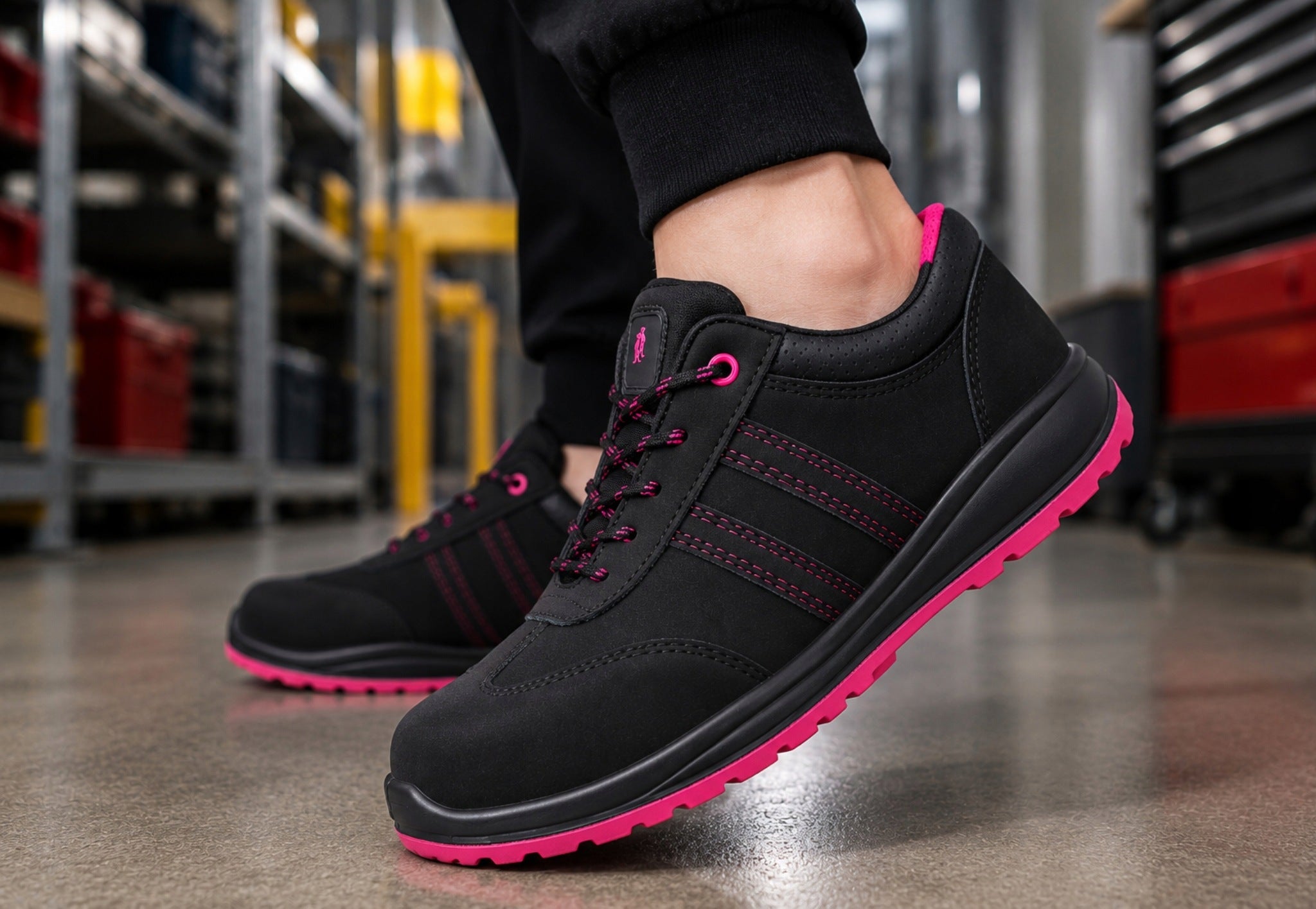 Work Shoes Women's Leather Shoes Lightweight with Metal Lift S1 BHP Packaging status original