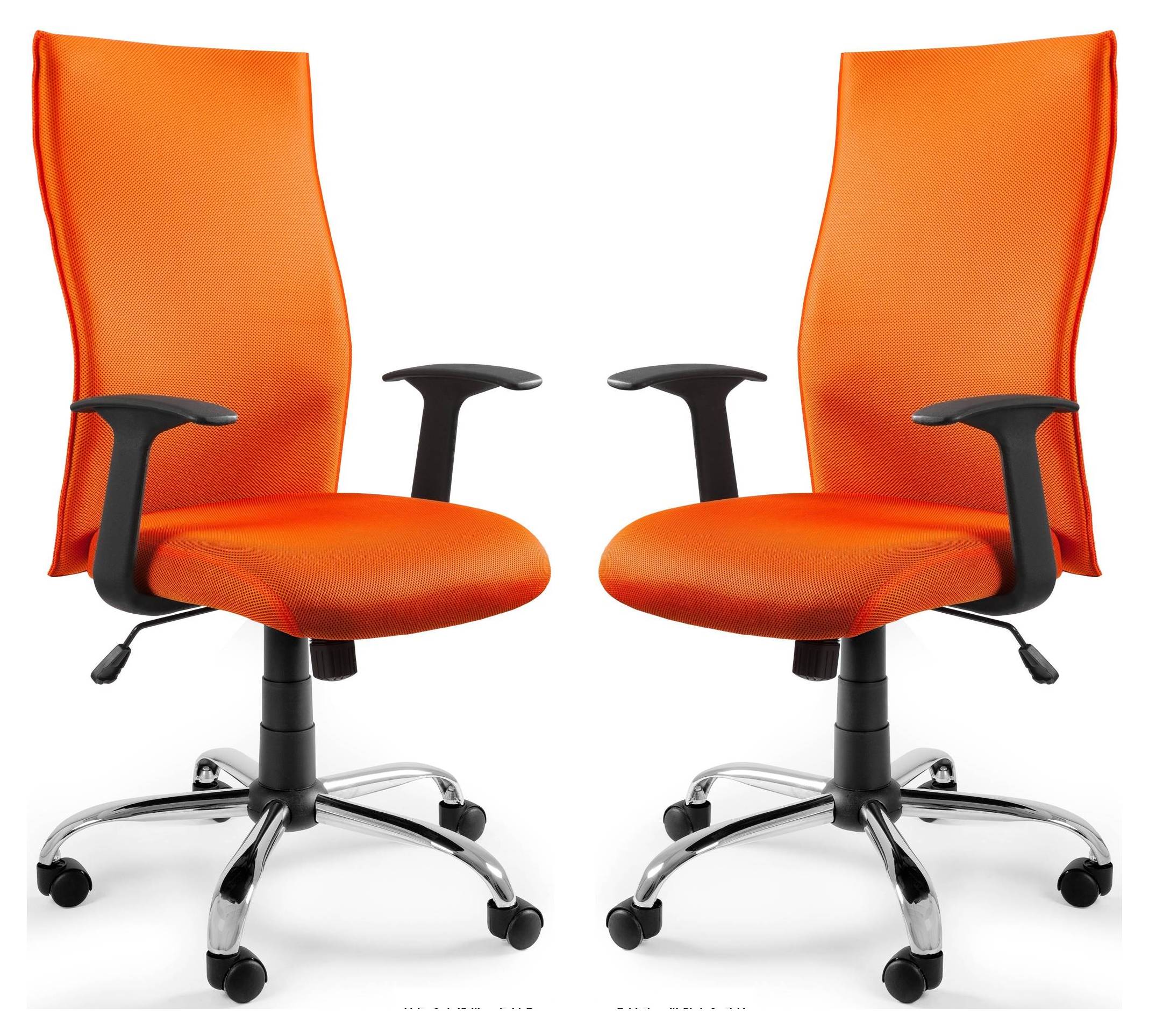 Work Swivel Chair, NOIRLUX, Orange, Fabric, 130kg