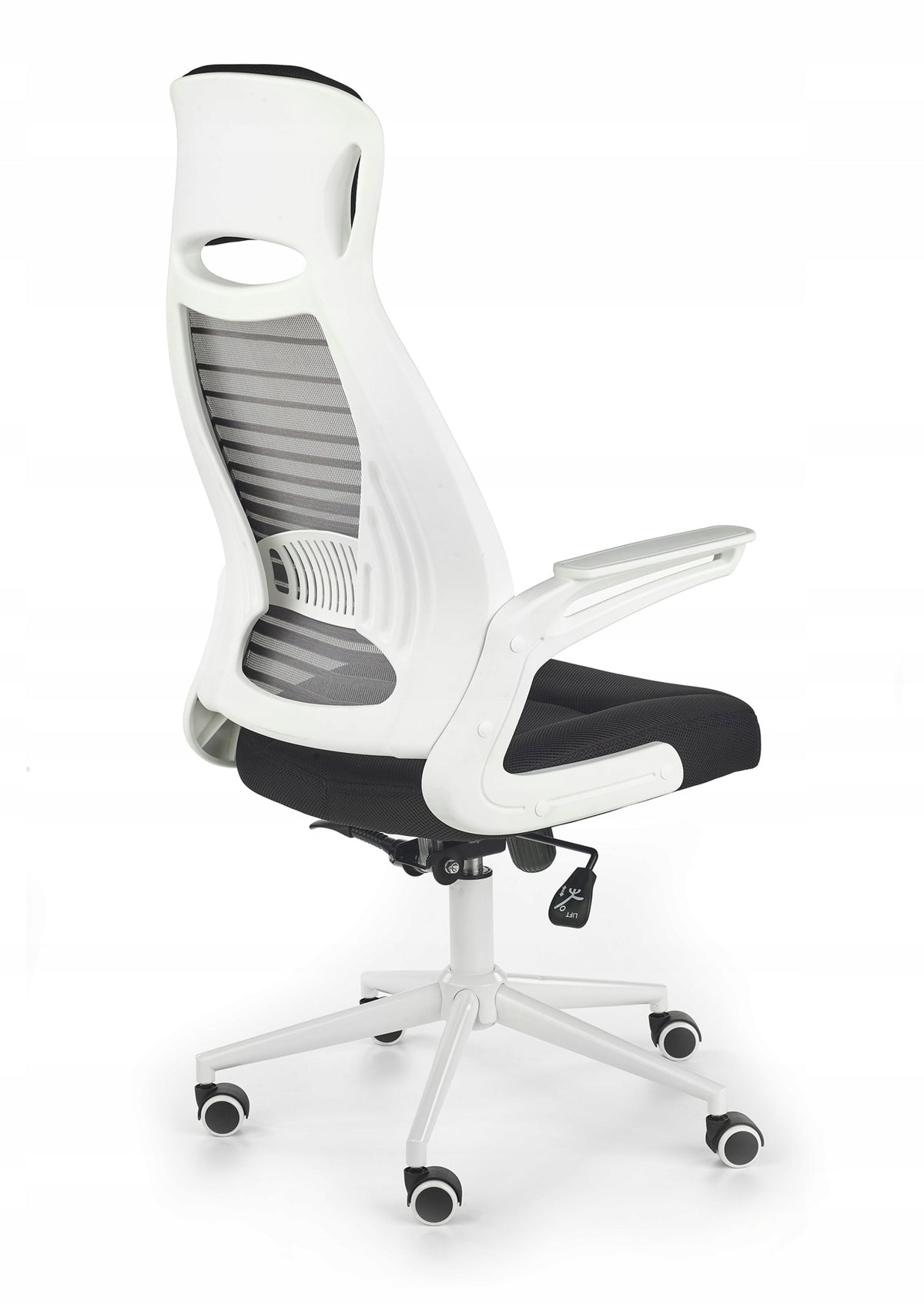 Work chair membrane fabric black-white-ash STELLAR Packaging status original