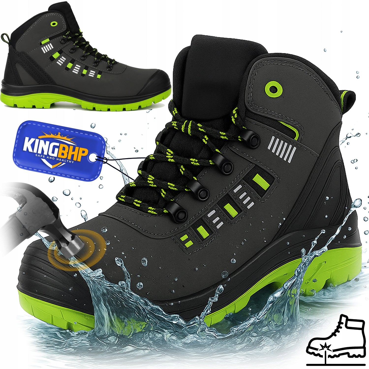 Work shoes SAFETY SHOES HELIX S3 WATERPROOF ANTI-PUNCTURE WITH NOSE