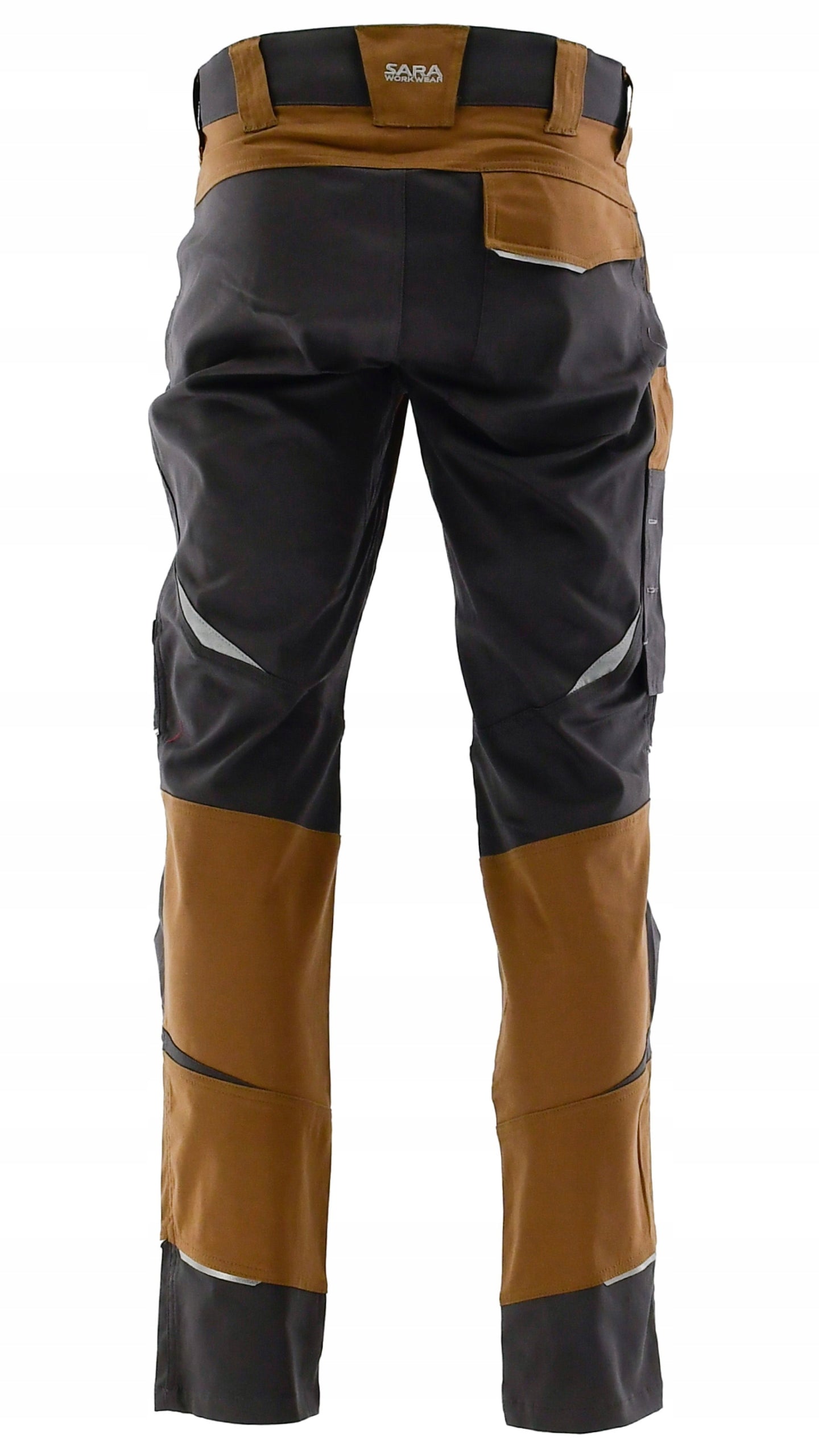 Work trousers for elastic waistband COTTONFLEX brown SARA stretch 46 S Manufacturer code COTTONFLEX-BRĄZ