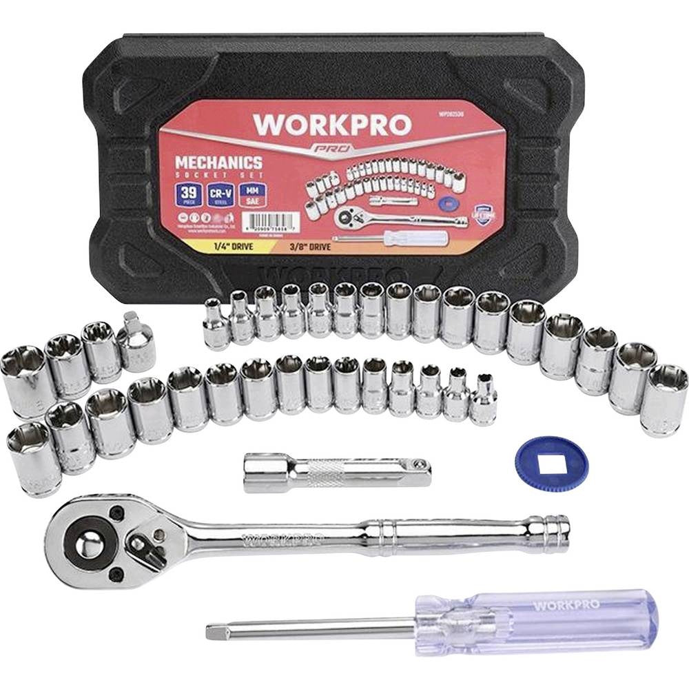 WorkPro WP202536 socket set