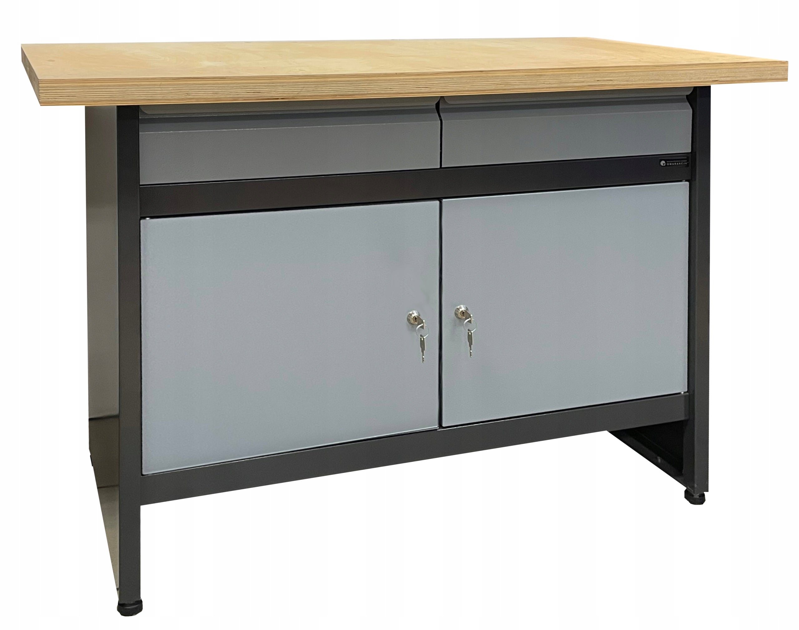 Workbench, 120 cm, tool cabinet, solid work table, Polish