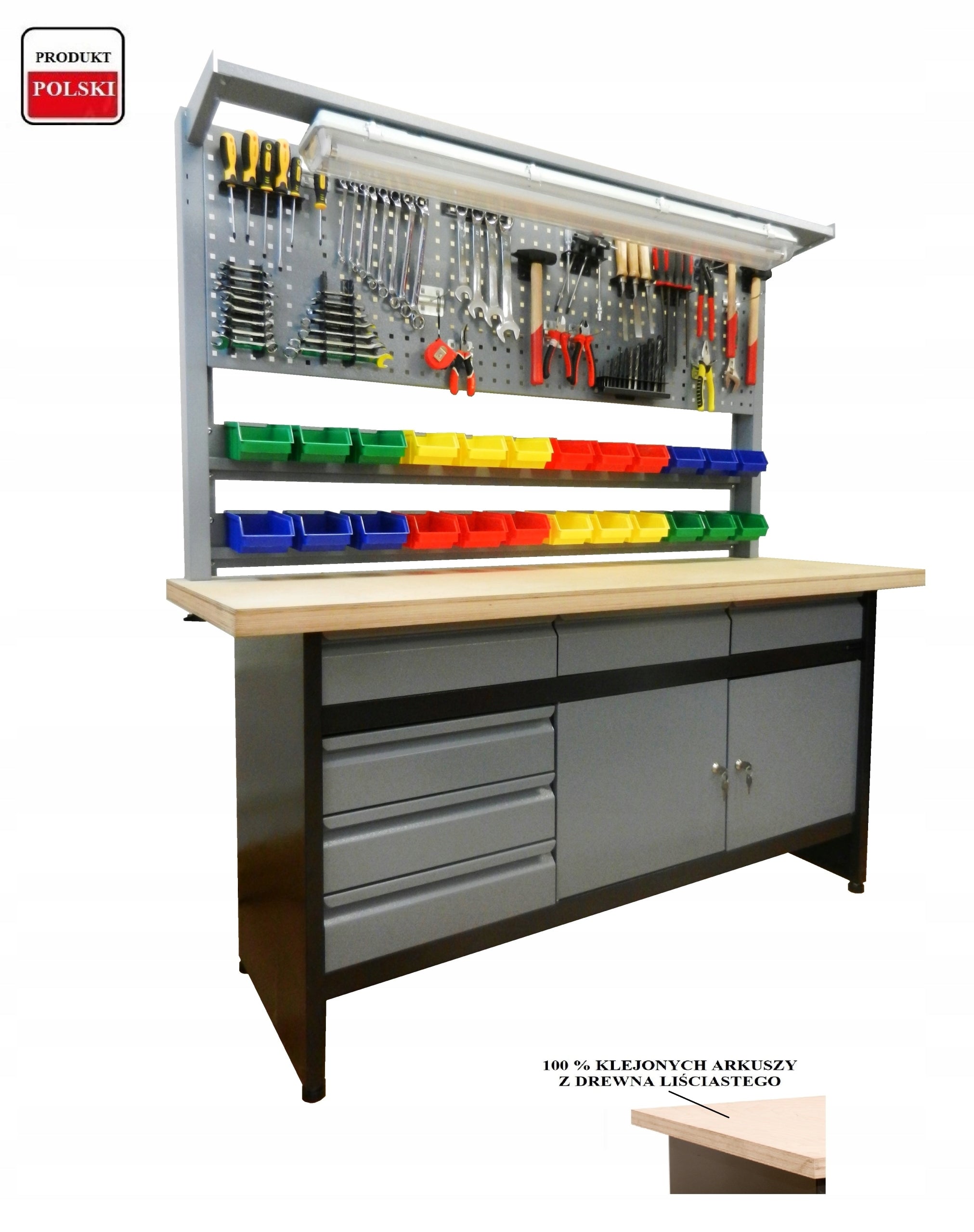 Workbench extension pendant work garage cabinet COLORS -variants